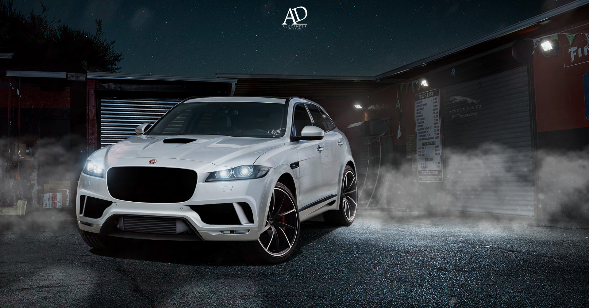 PEARL WHITE JAGUAR F PACE