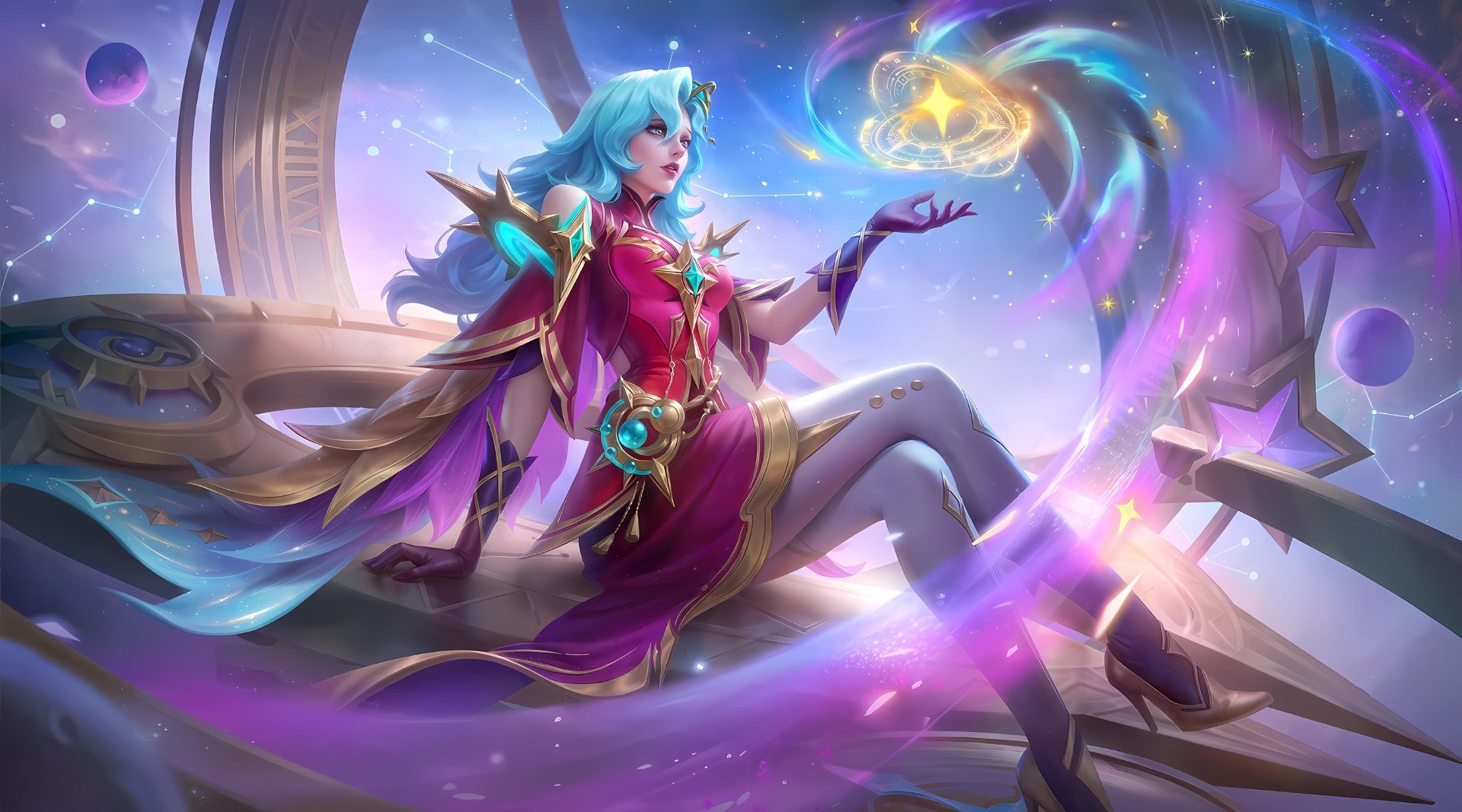 MAENXGAME Art of Carmilla Epic Skin, Astral Arcana #carmilla #epic #skin #mlbb #maenxgame