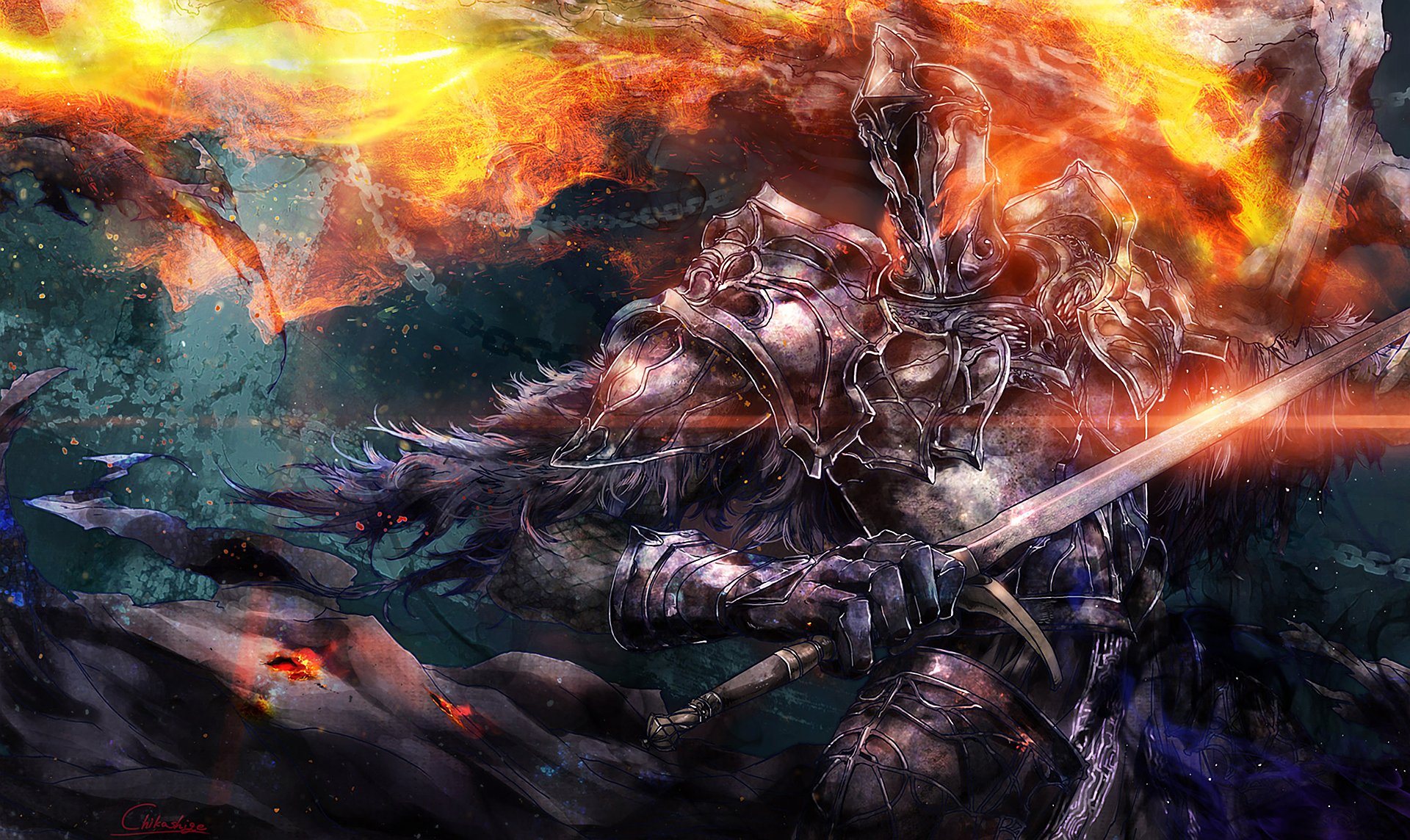 Dark Souls HD Wallpaper: Epic Battle Unleashed