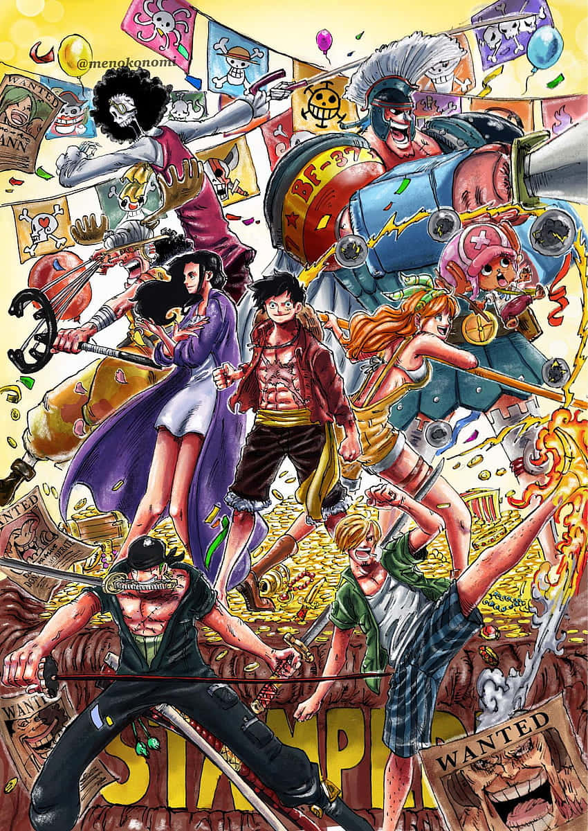 Download Join Luffy And His Crew As They Search For Hidden Treasure In The Action Packed Movie ONE PIECE STAMPEDE! Wallpaper