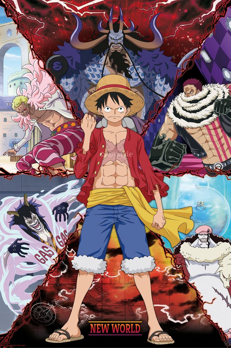 Poster One Piece vs New World 91, 5x61cm