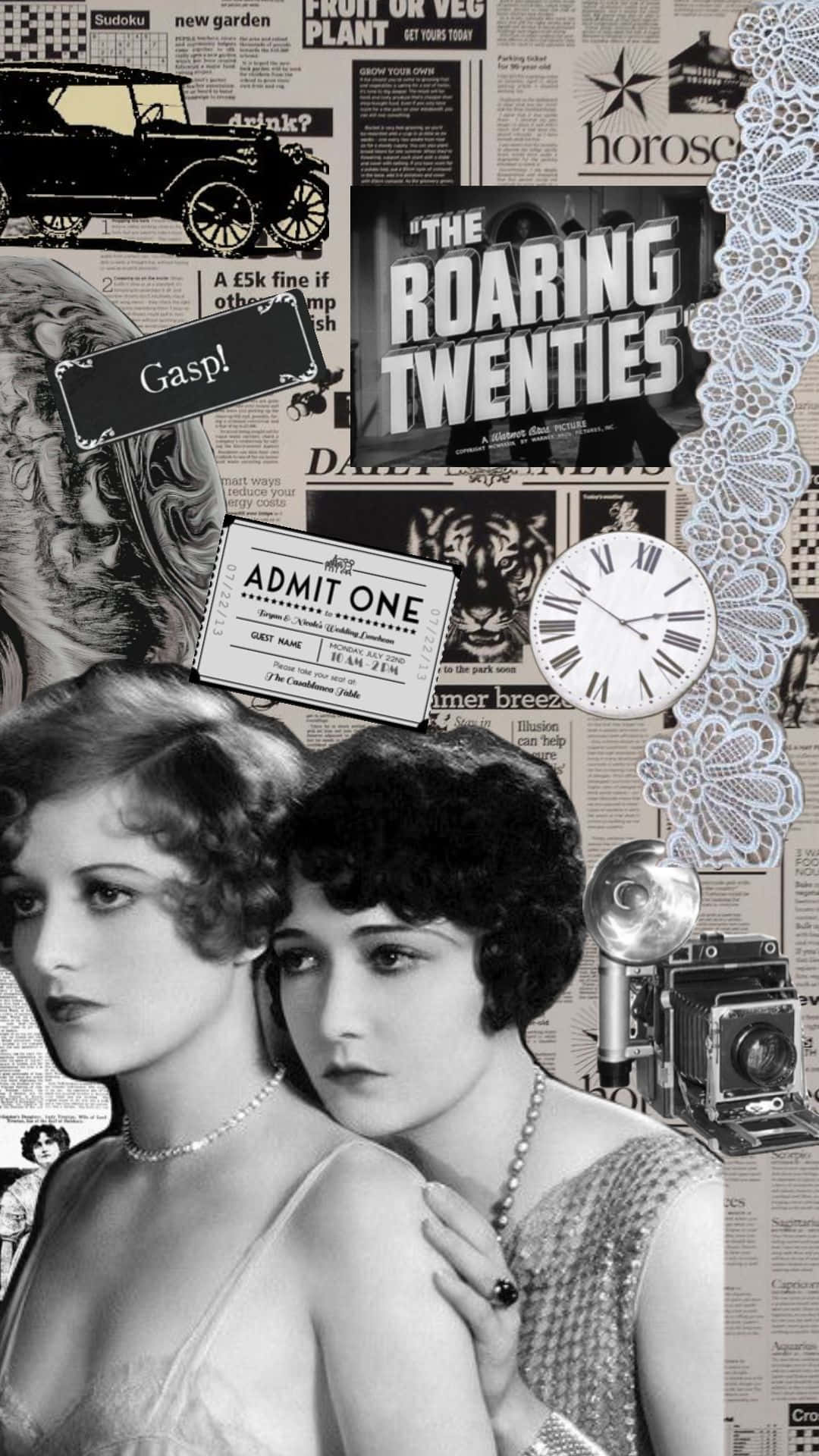 Download Roaring Twenties Collage Wallpaper