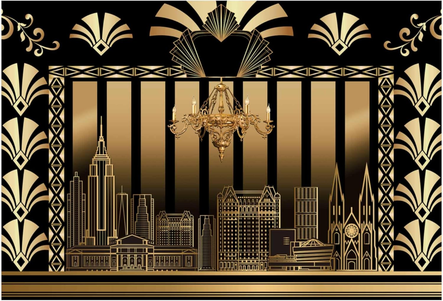Vintage Roaring 20s Photography Backdrop