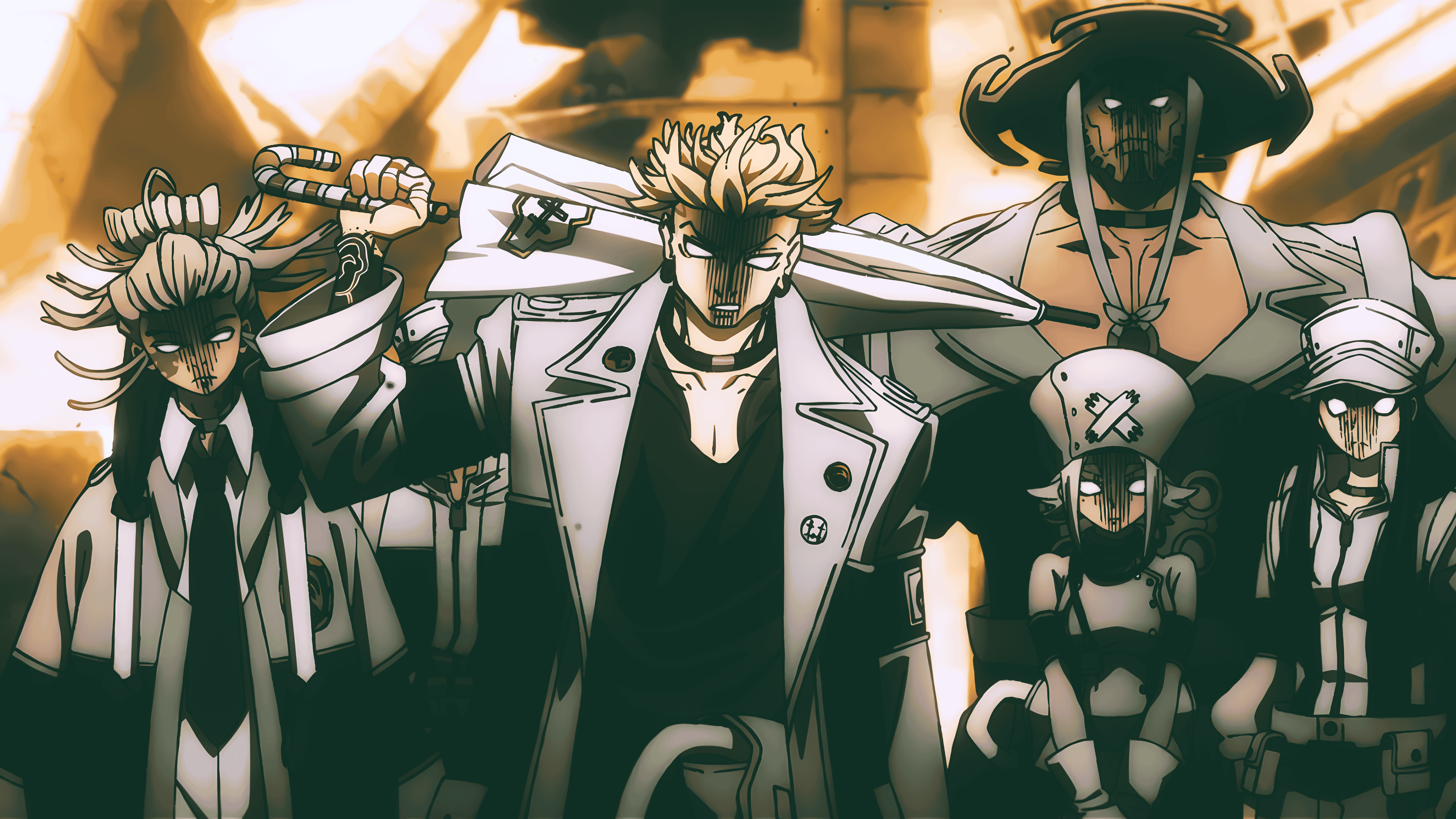 Download Gachiakuta Enjin (Gachiakuta) Caines (Gachiakuta) Gates (Gachiakuta) Crew 8k Ultra HD Wallpaper