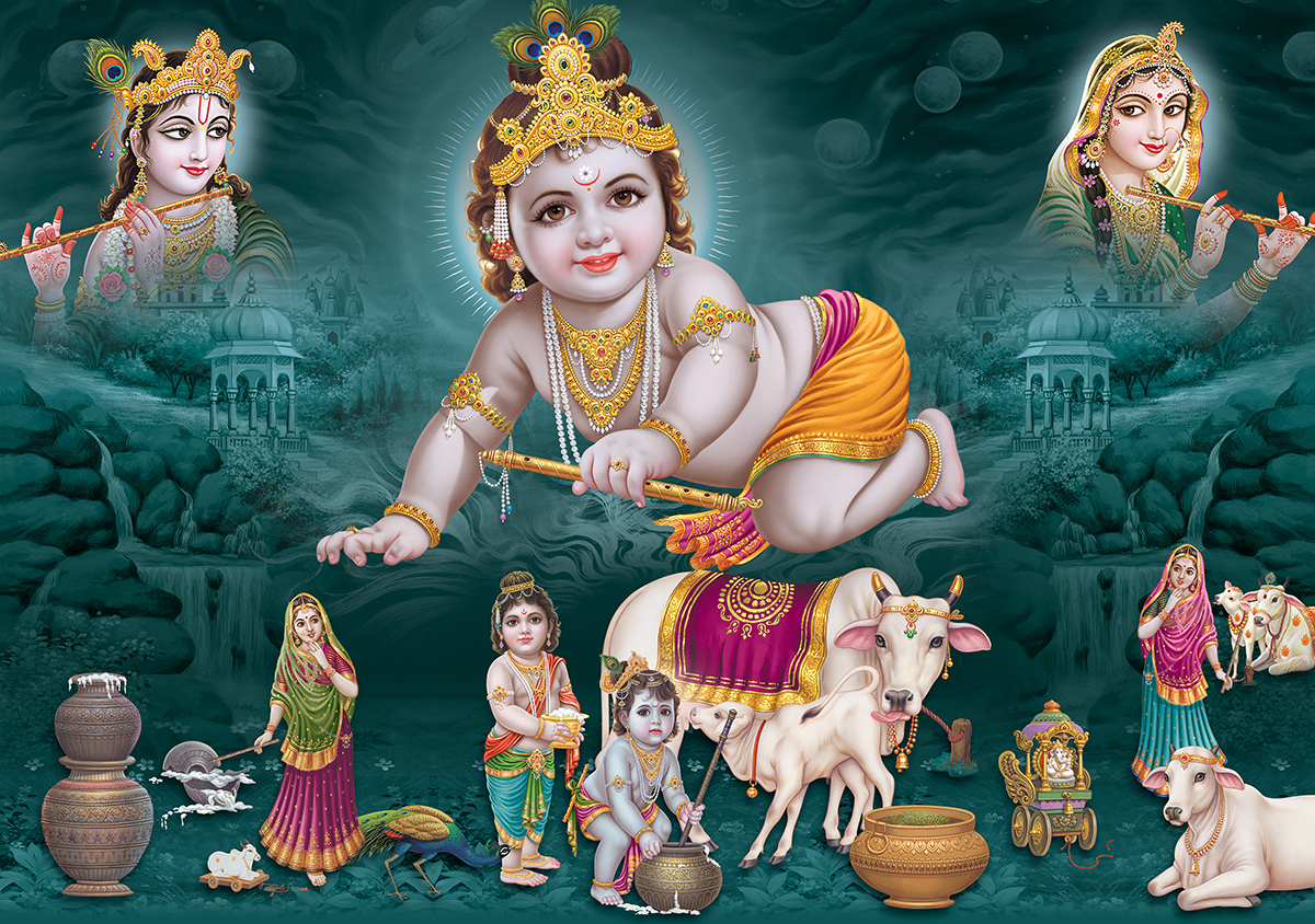 Cute Baby Krishna Wallpaper®