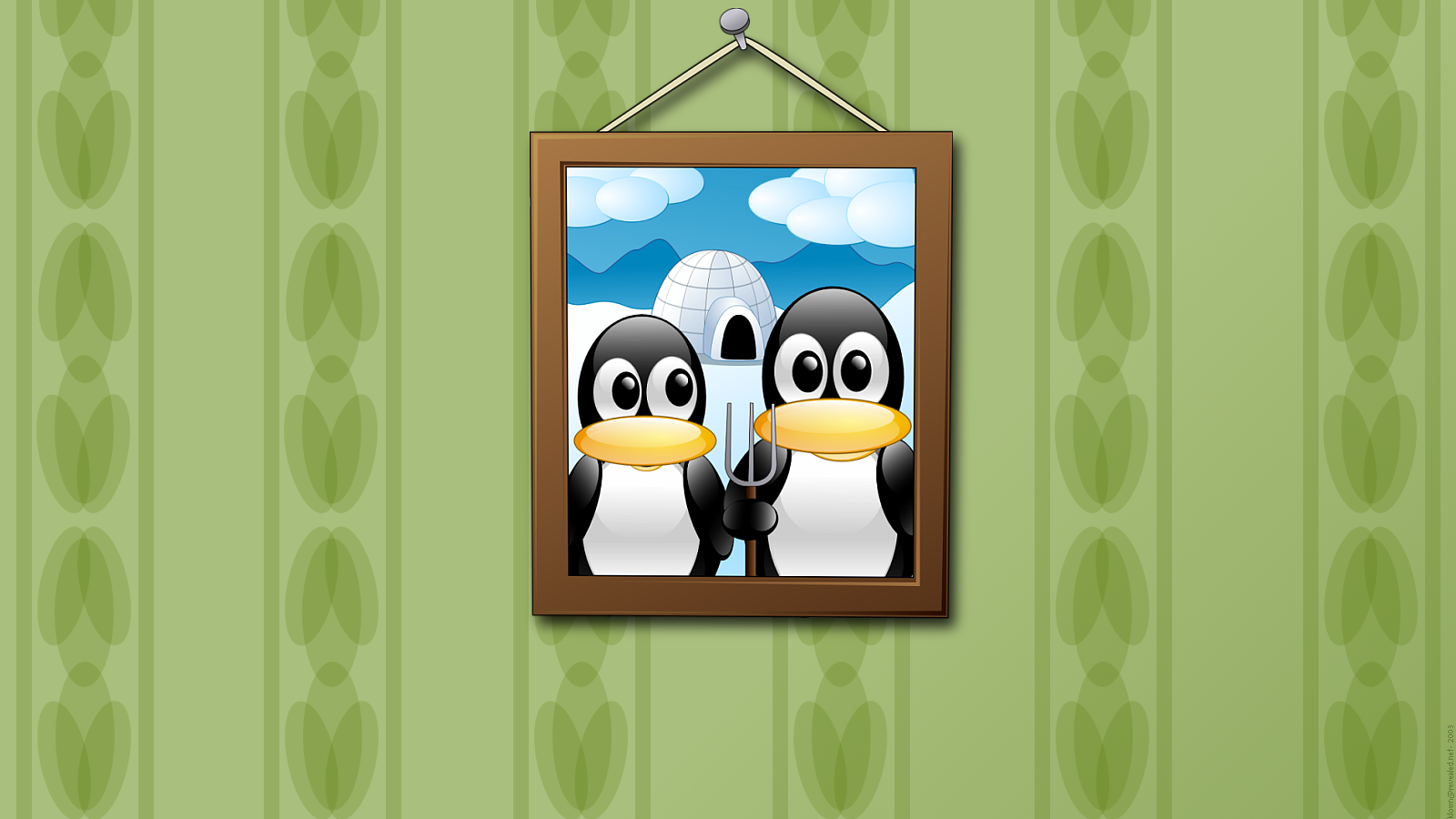 Funny picture Linux Desktop wallpaper 1600x900