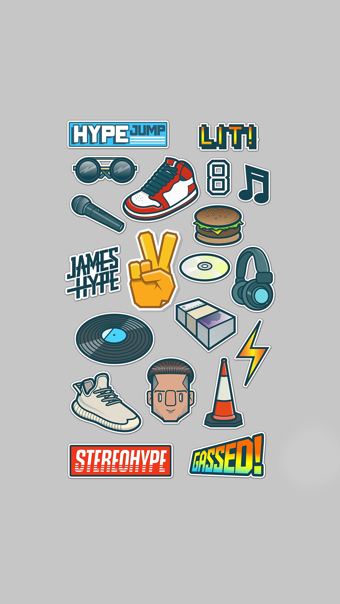 James Hype Hype Merch. T Shirt's & Stickers!