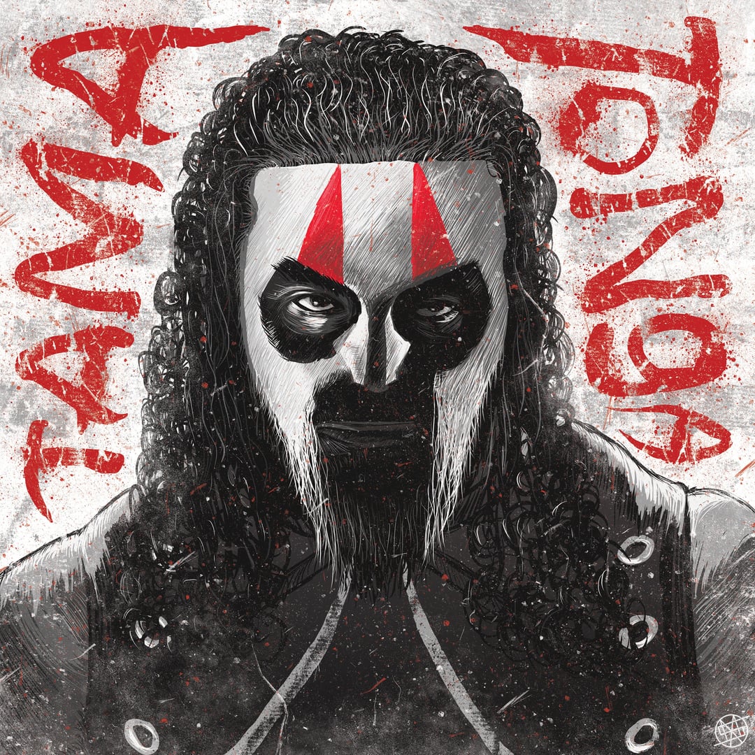 Was asked to make a Tama Tonga illustration after posting my Darby Allin & Mox artwork. I knew little about him, so it was fun to become a fan after an immense