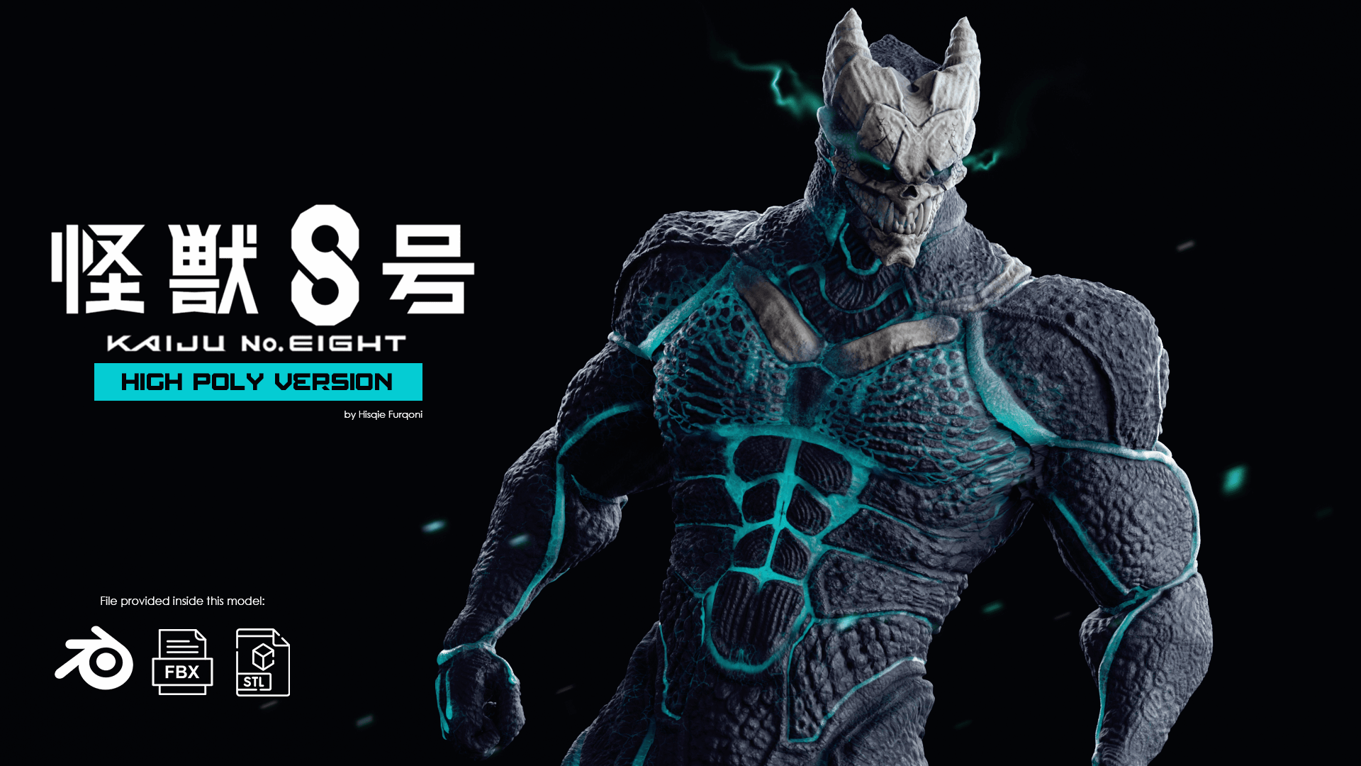 KAIJU NO 8 KAFKA 3D Render, Digital Art