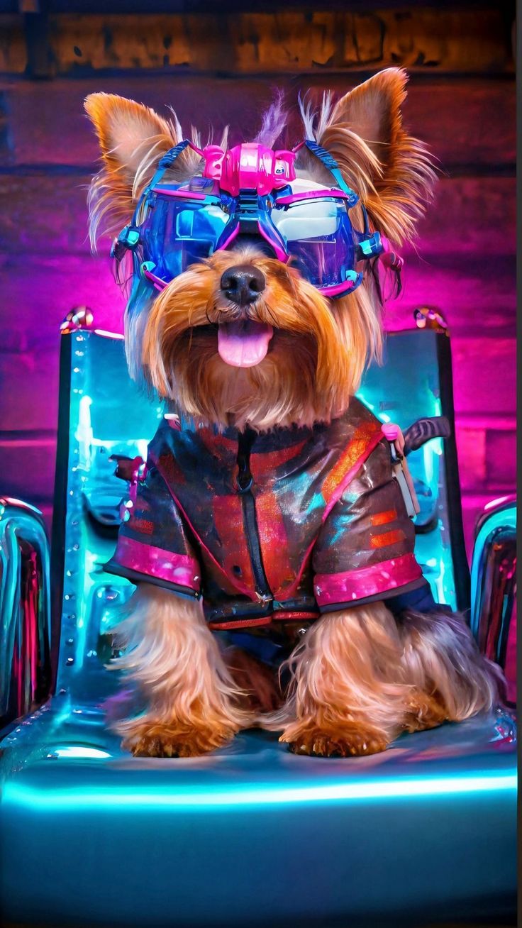 Wallpaper dog, glasses, armchair, AI 4K by MahimAyman. Download wallpaper dog, glasses, armchair for free