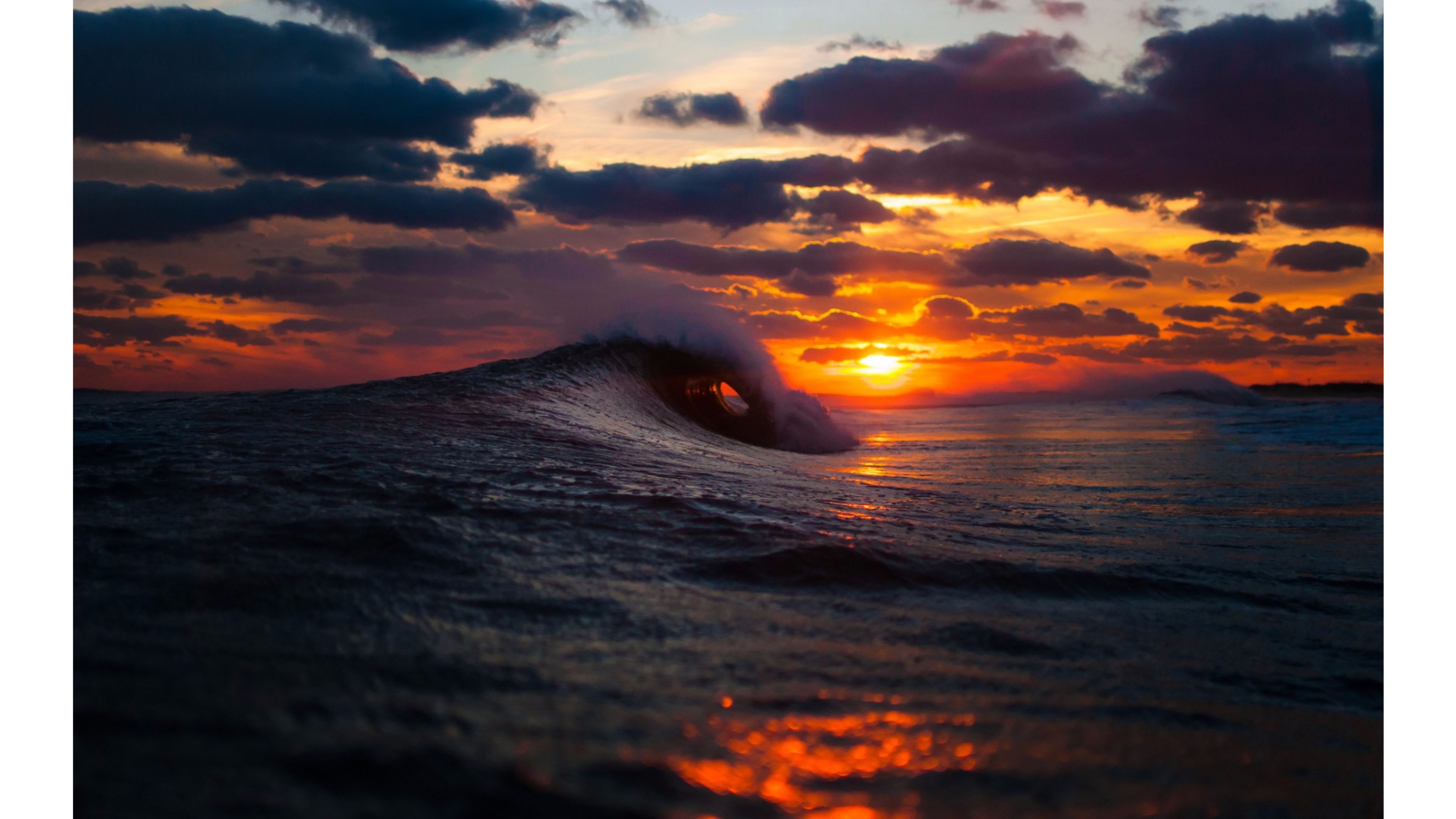 Ocean Wave Sunset Desktop Wallpaper, HD Ocean Wave Sunset Desktop Background on WallpaperBat