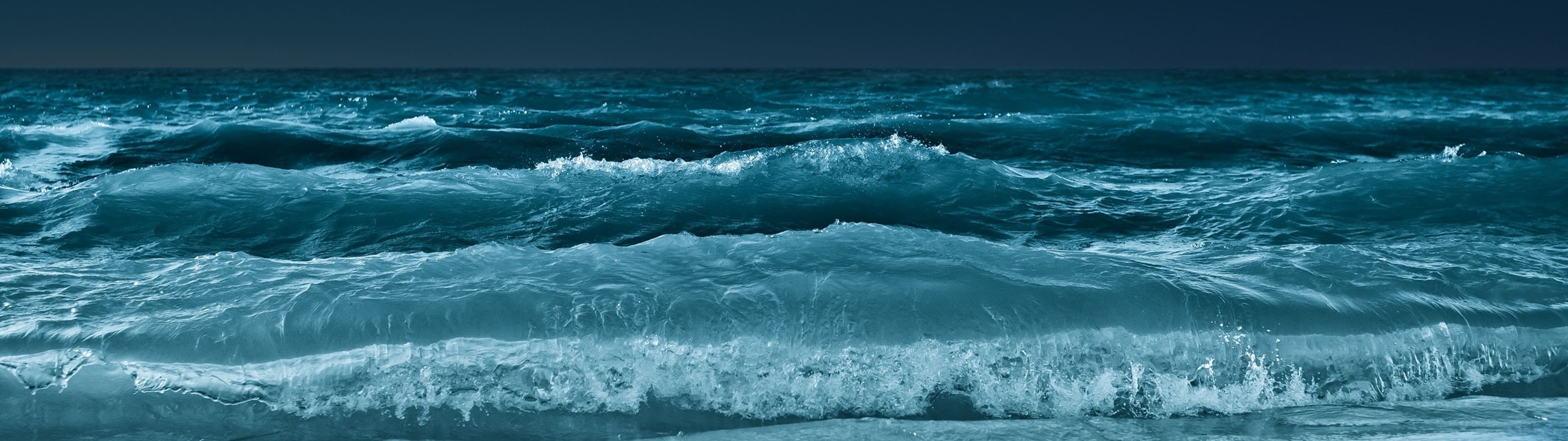 multiple display, Water, Waves Wallpaper HD / Desktop and Mobile Background