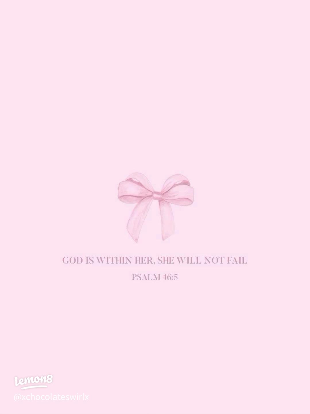 Beautiful Pink Christian Wallpaper for Your iPhone