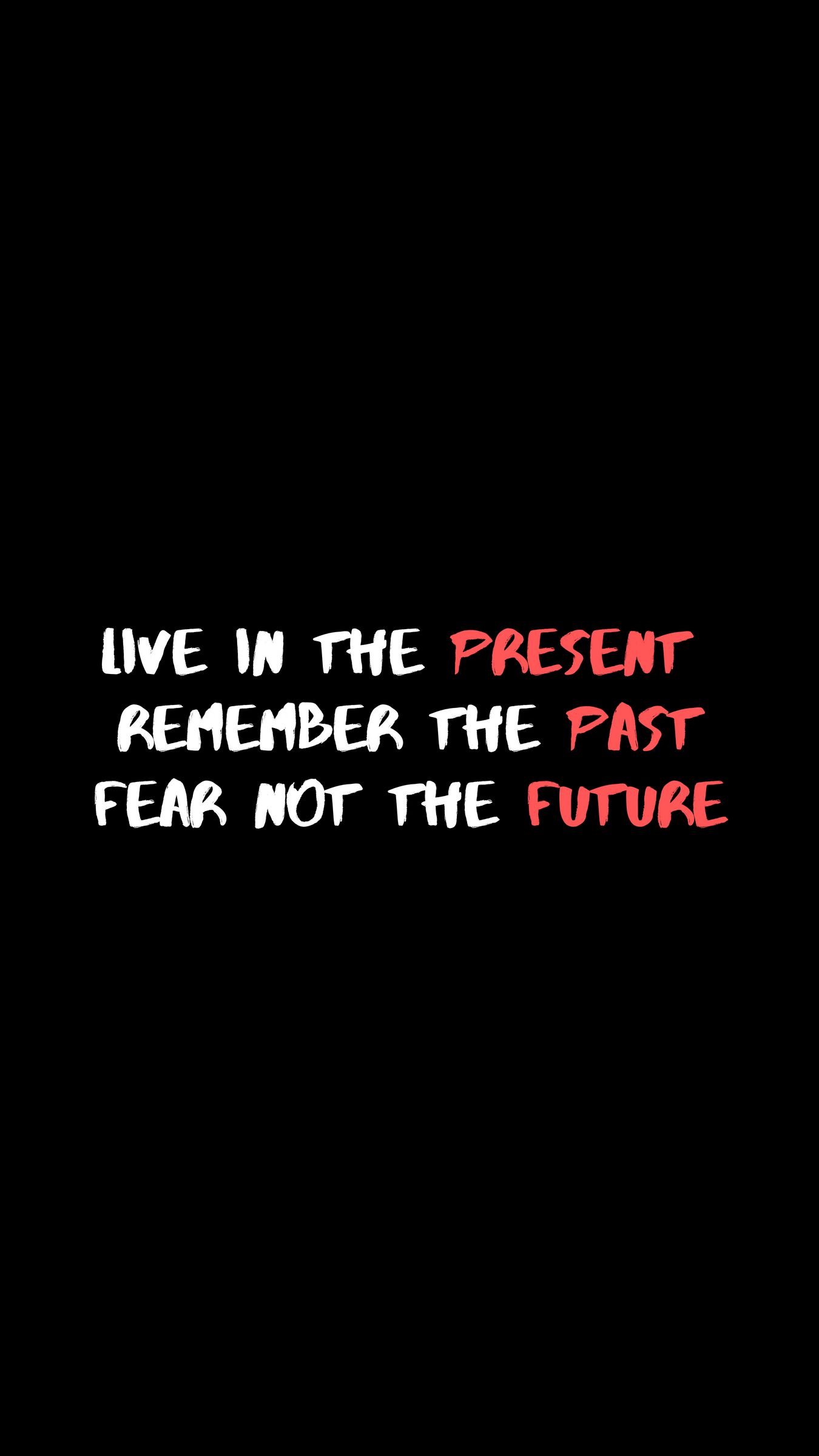 Download wallpaper 1350x2400 past, present, future, quote, motivation, inspiration iphone 8+/7+/6s+/for parallax HD background