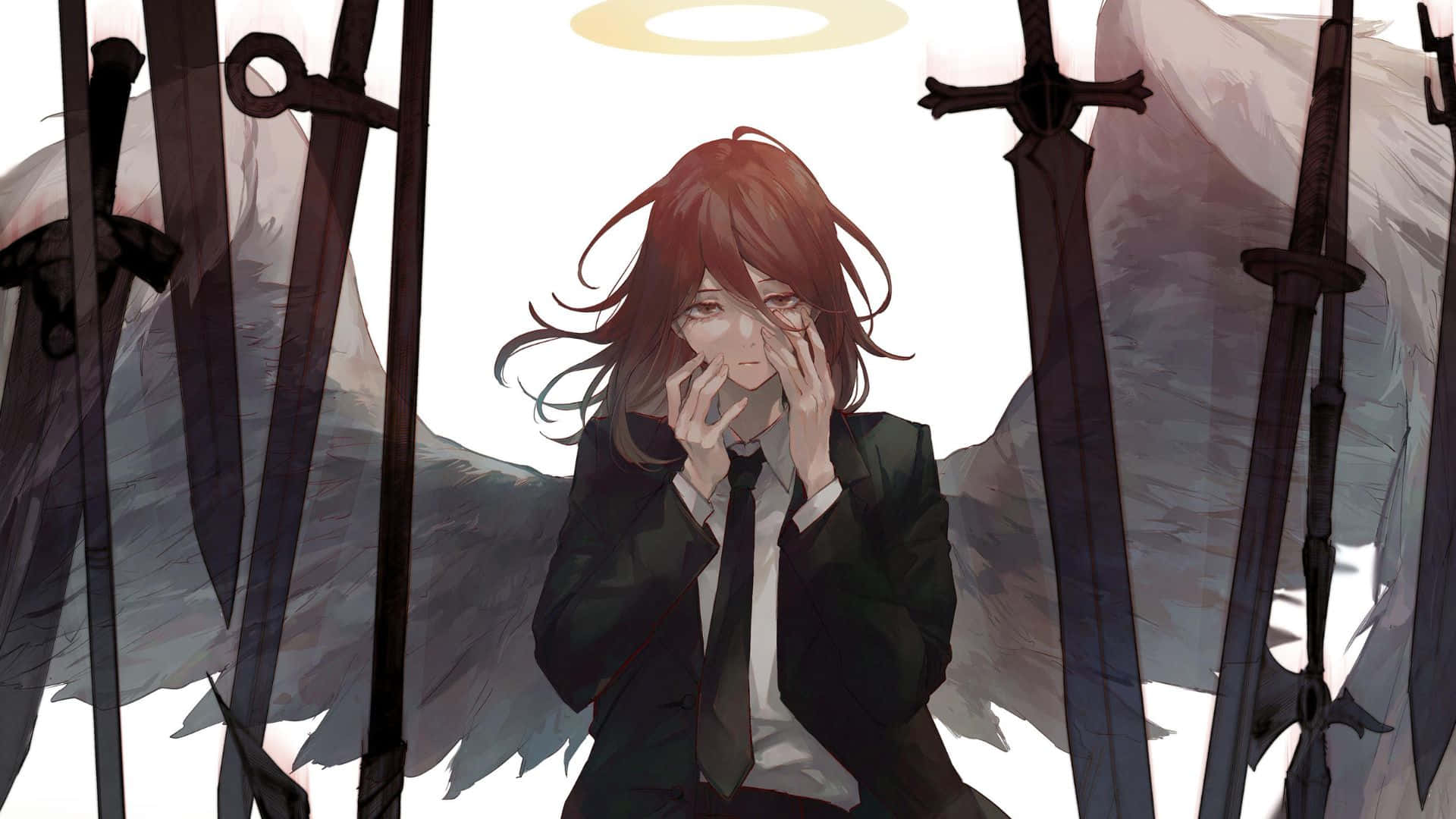 Download Chainsaw Man's Angel Devil In Action Wallpaper