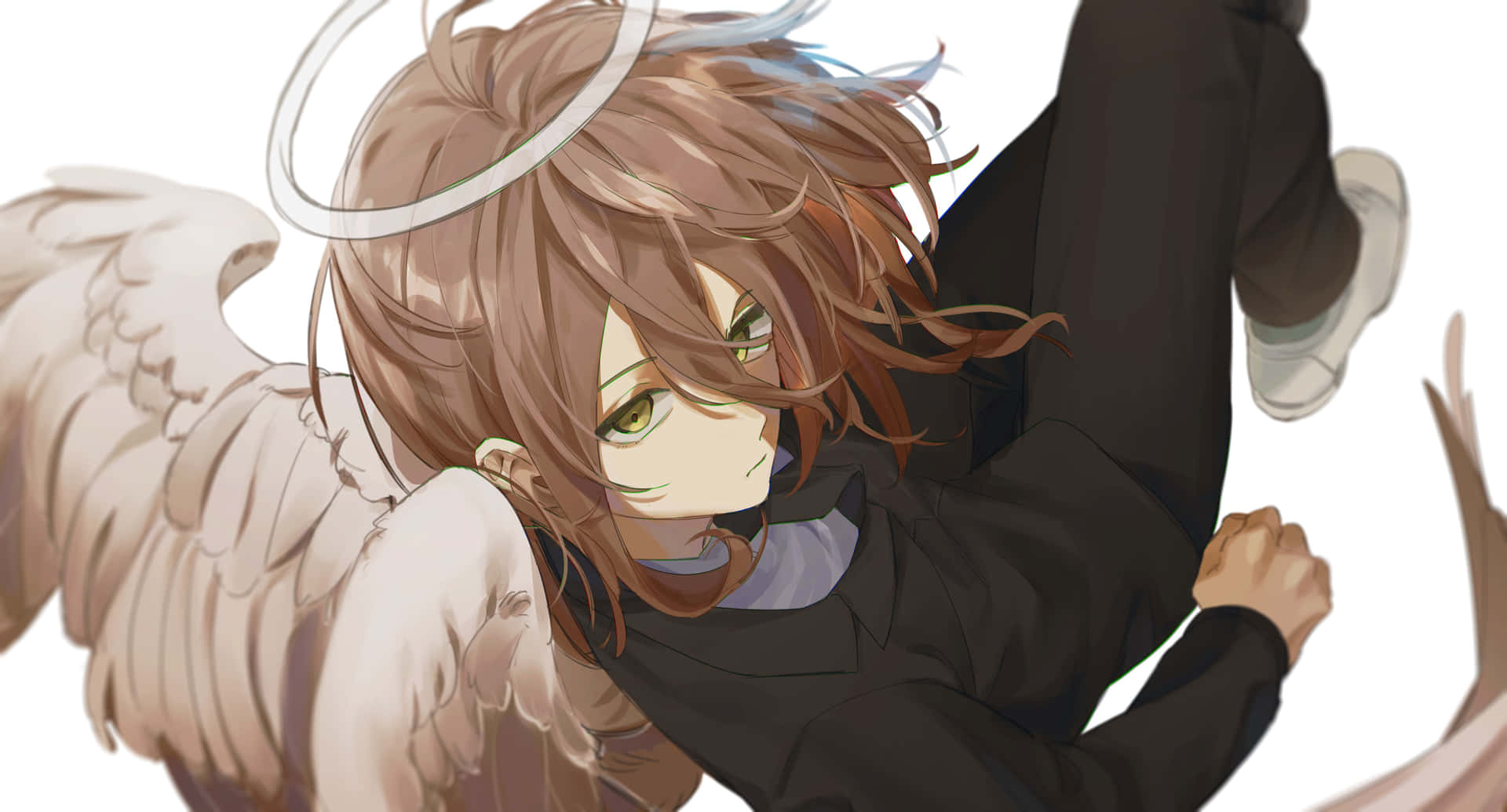 Download Enigmatic Figure Of Angel Devil From Chainsaw Man Wallpaper