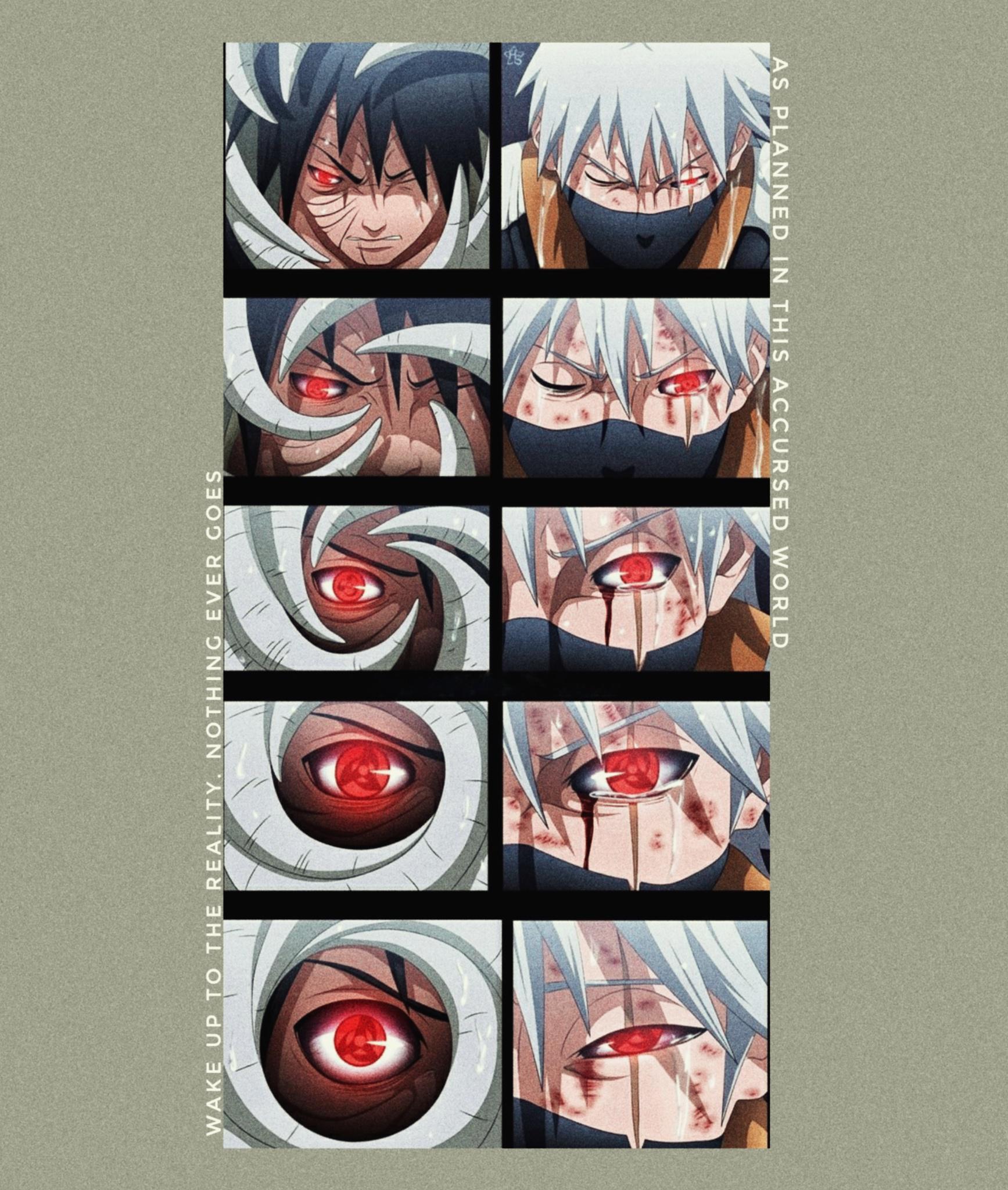 My attempt to create a kakashi and obito wallpaper