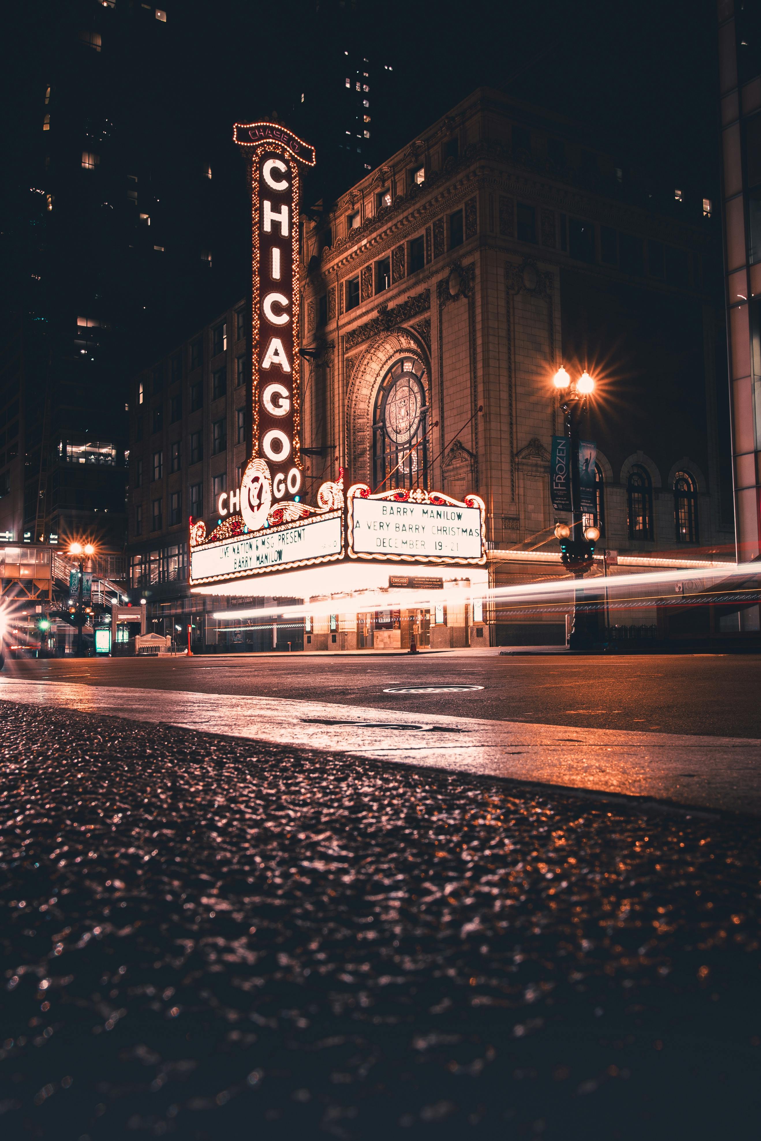 Chicago Theater at Night · Free