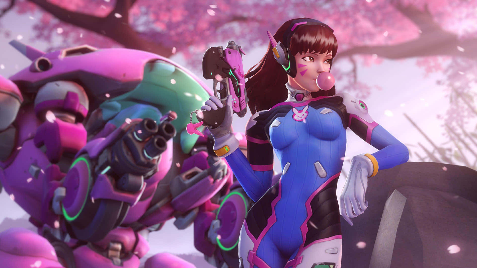 Download D.Va is an unstoppable gaming force Wallpaper