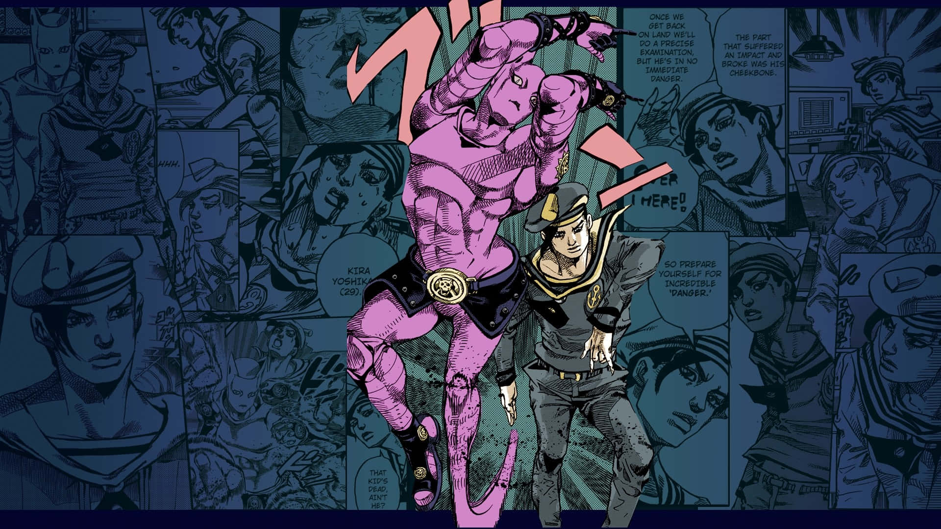 Download JoJolion 1920x1080 Wallpaper mysterious fusion of characters in the gripping JoJolion arc of JoJo's Bizarre Adventure. Wallpaper