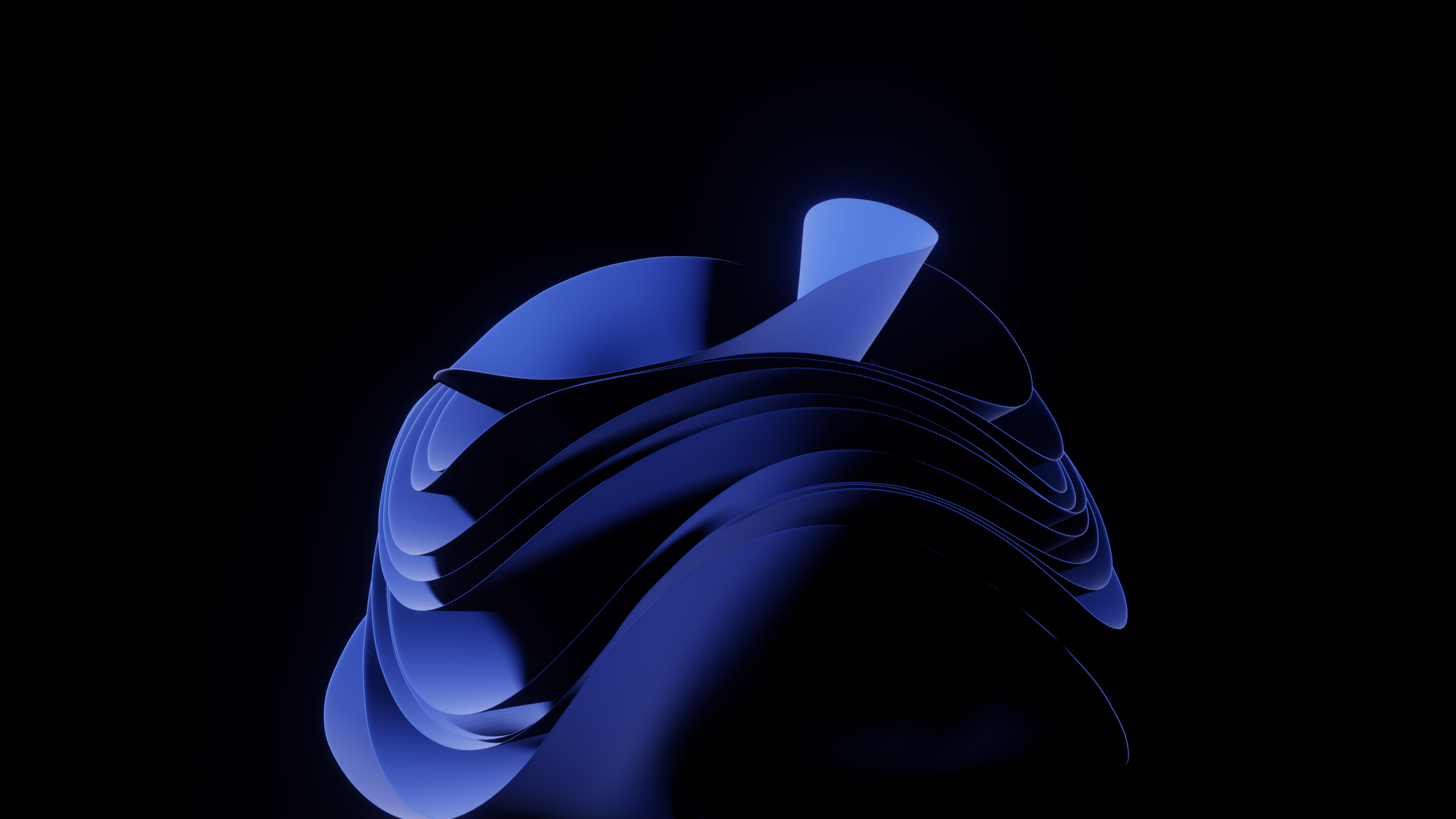 Dark blue Windows 11 Bloom 4K Wallpaper