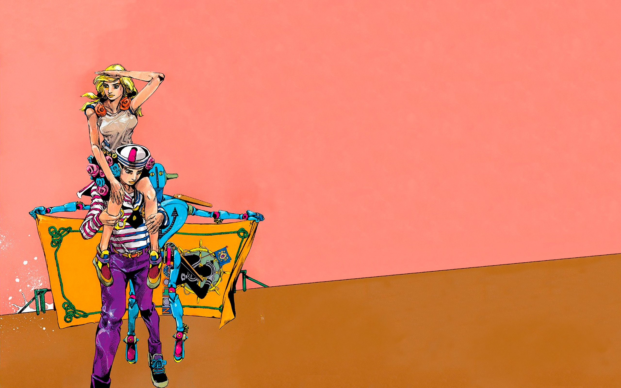 ❄️FrostyAlmighty❄️ Volume 20 and Chapter 84's covers converted into desktop wallpaper #jjba #jjl