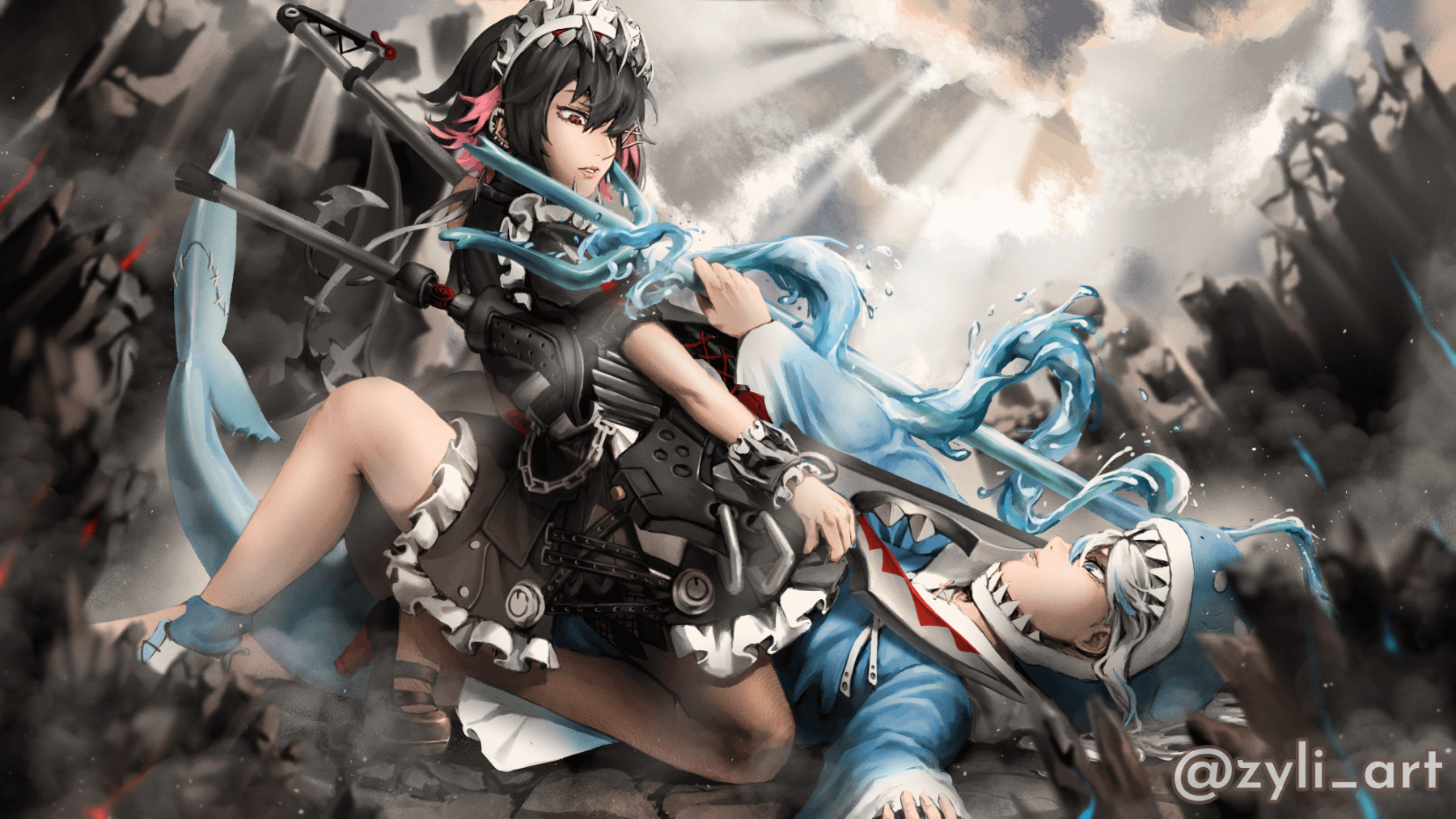 There Can Only Be One Shark Girl! Art By Me, R ZZZ_Official