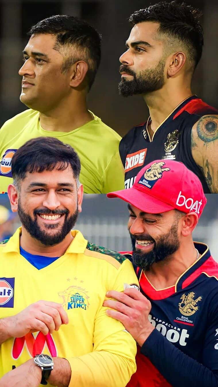 Photos of Virat Kohli and MS Dhoni's bromance after RCB vs CSK match goes viral