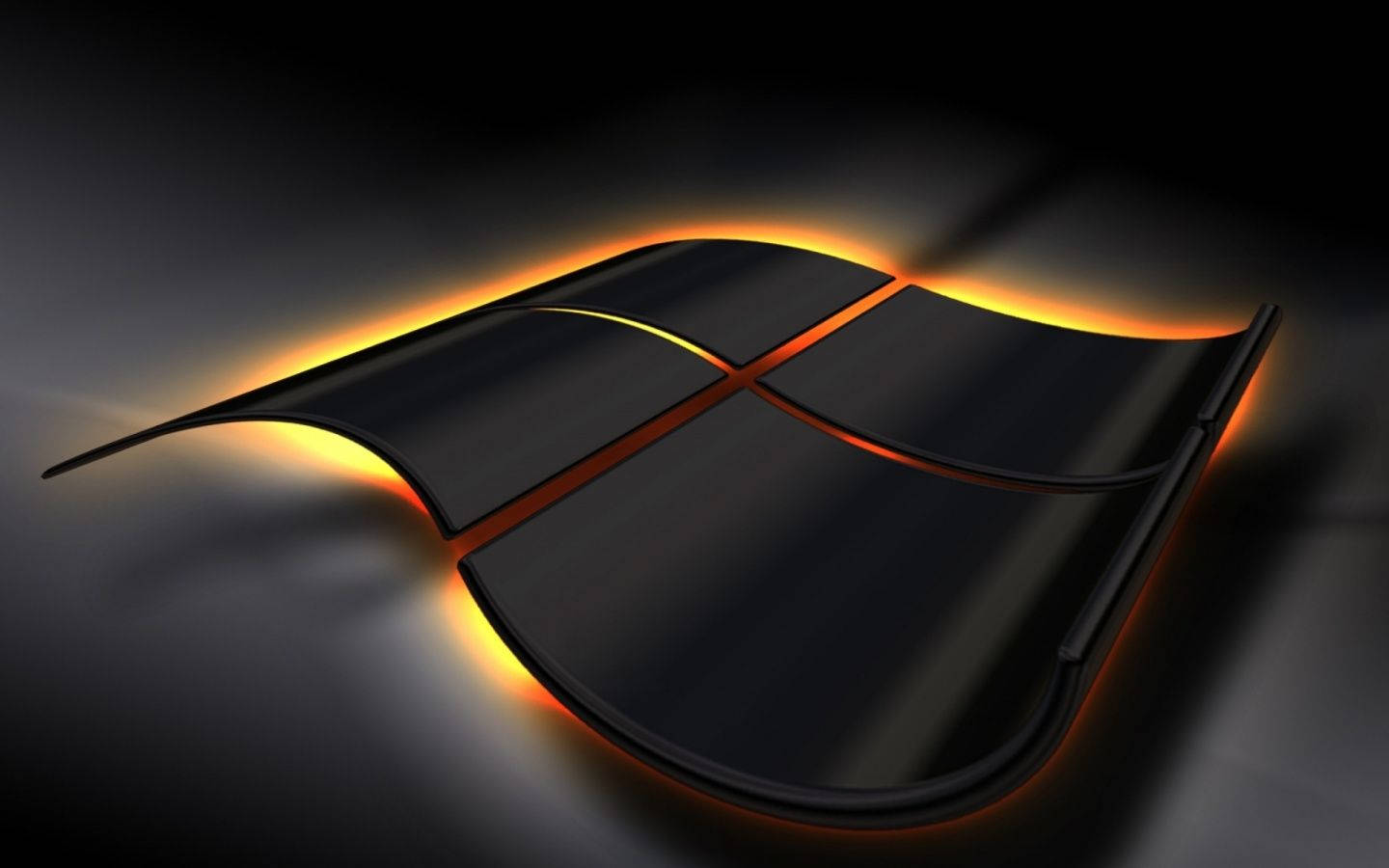 Download 3D Black Windows Laptop Wallpaper