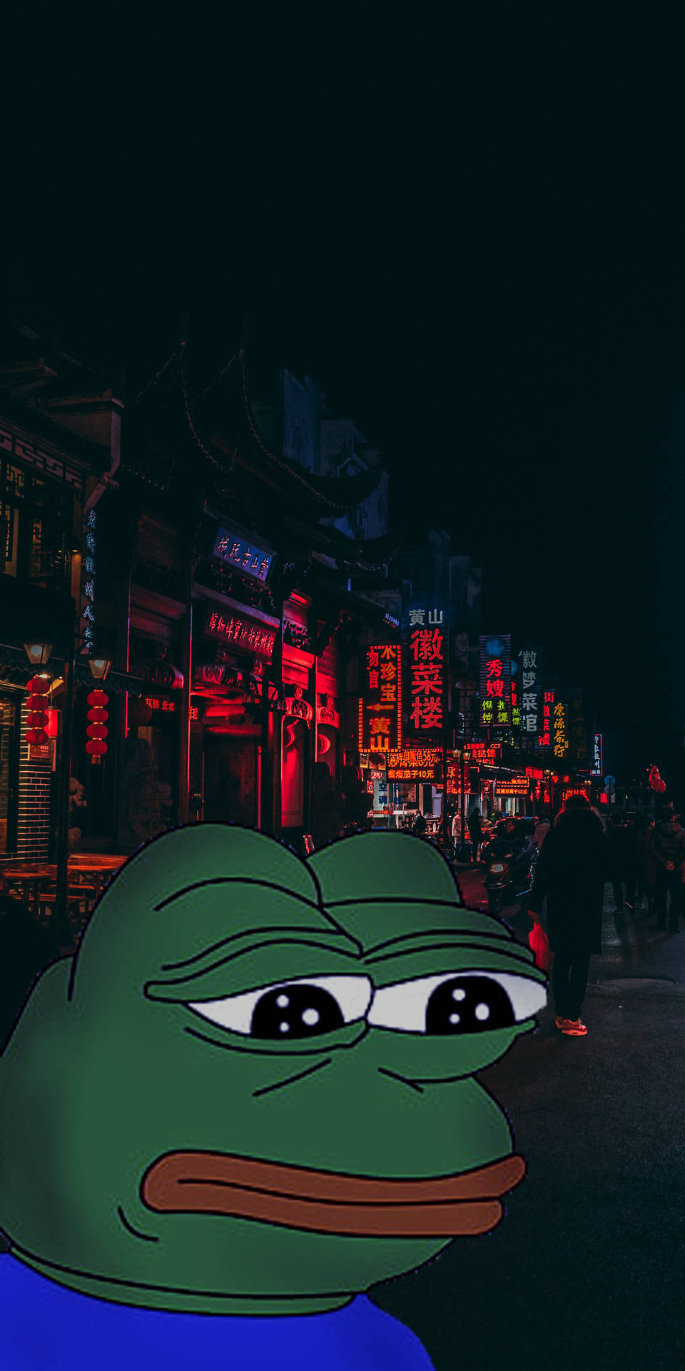Download Sad Meme In The City Wallpaper