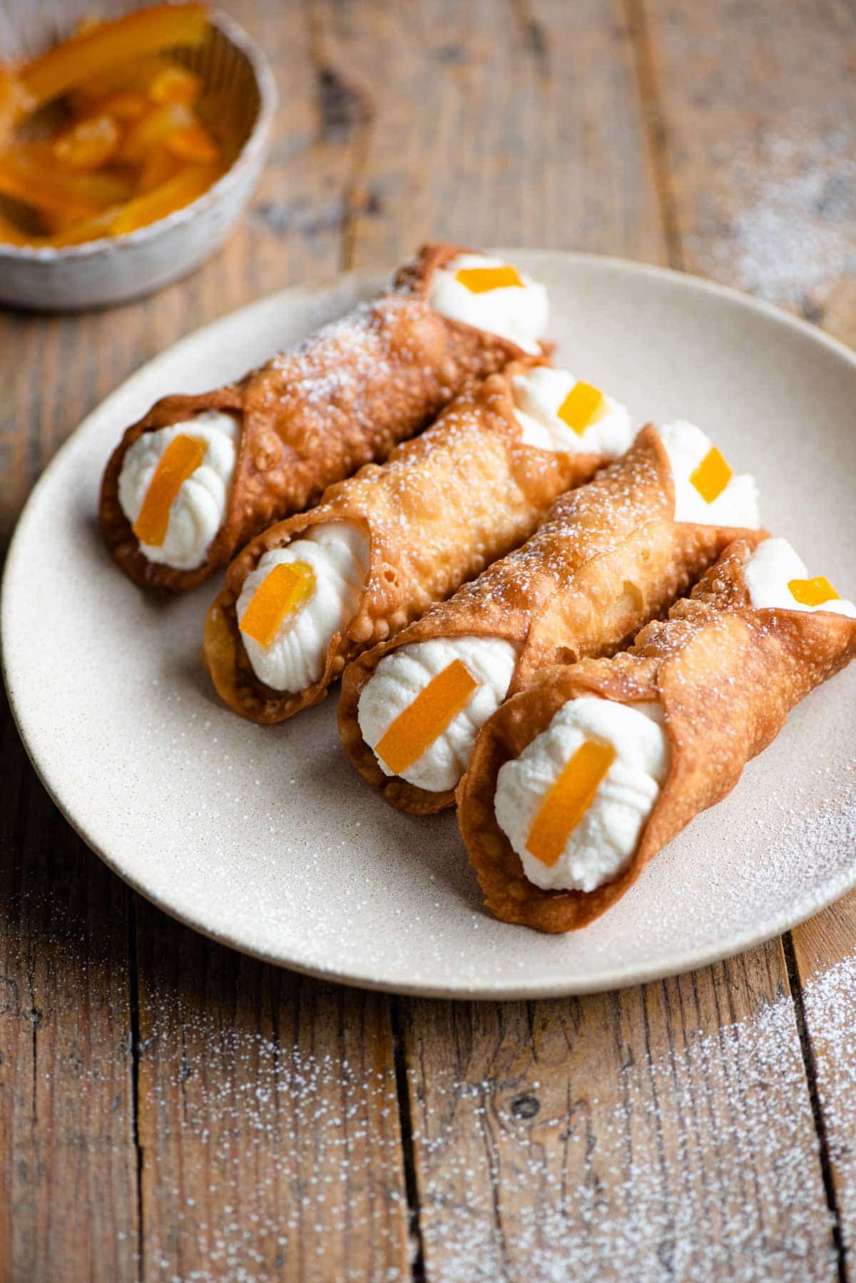 Homemade Sicilian Cannoli (shells and filling) The Rustic Kitchen