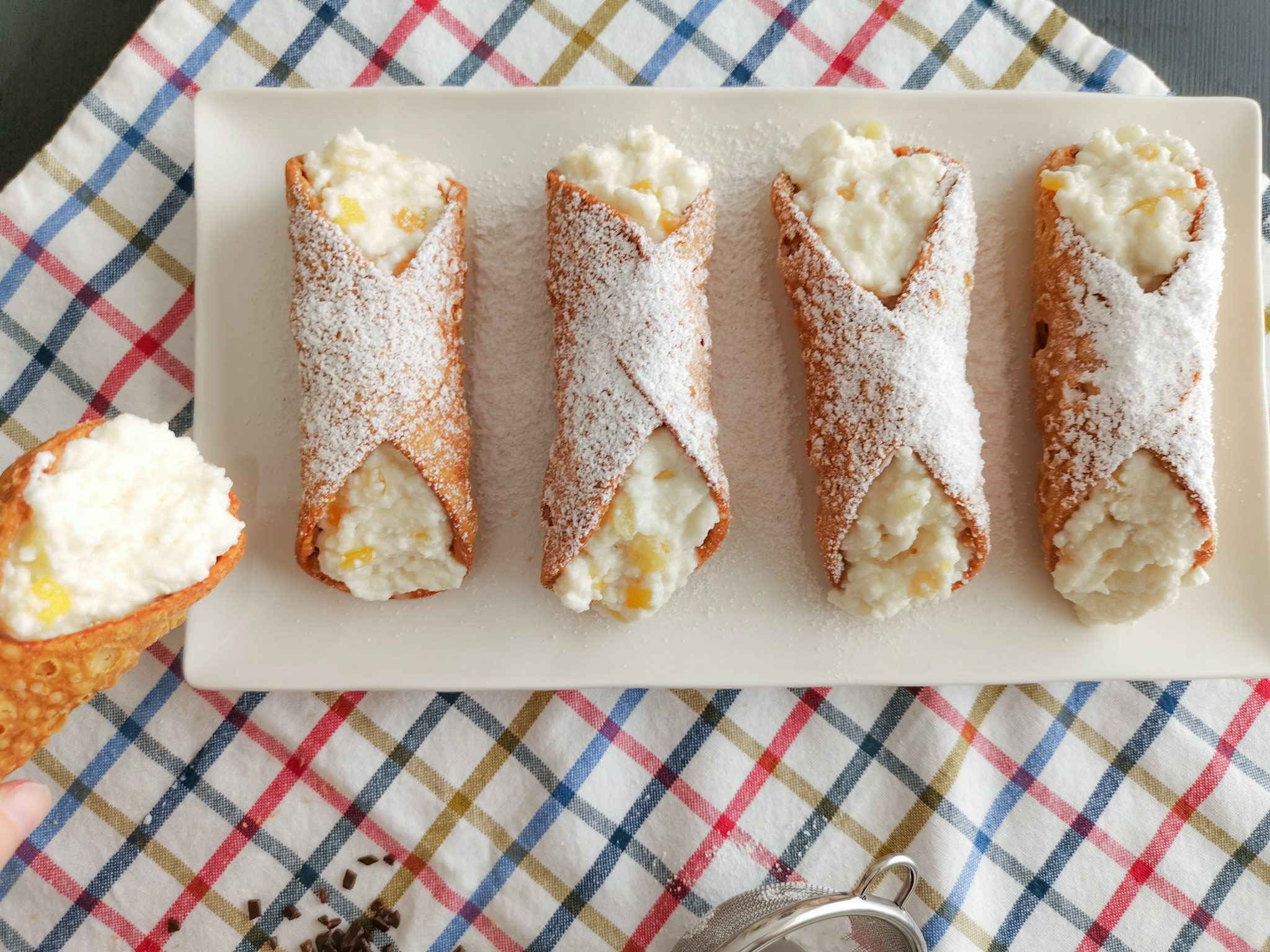 Cannoli from Sicily with Orange Balsamic