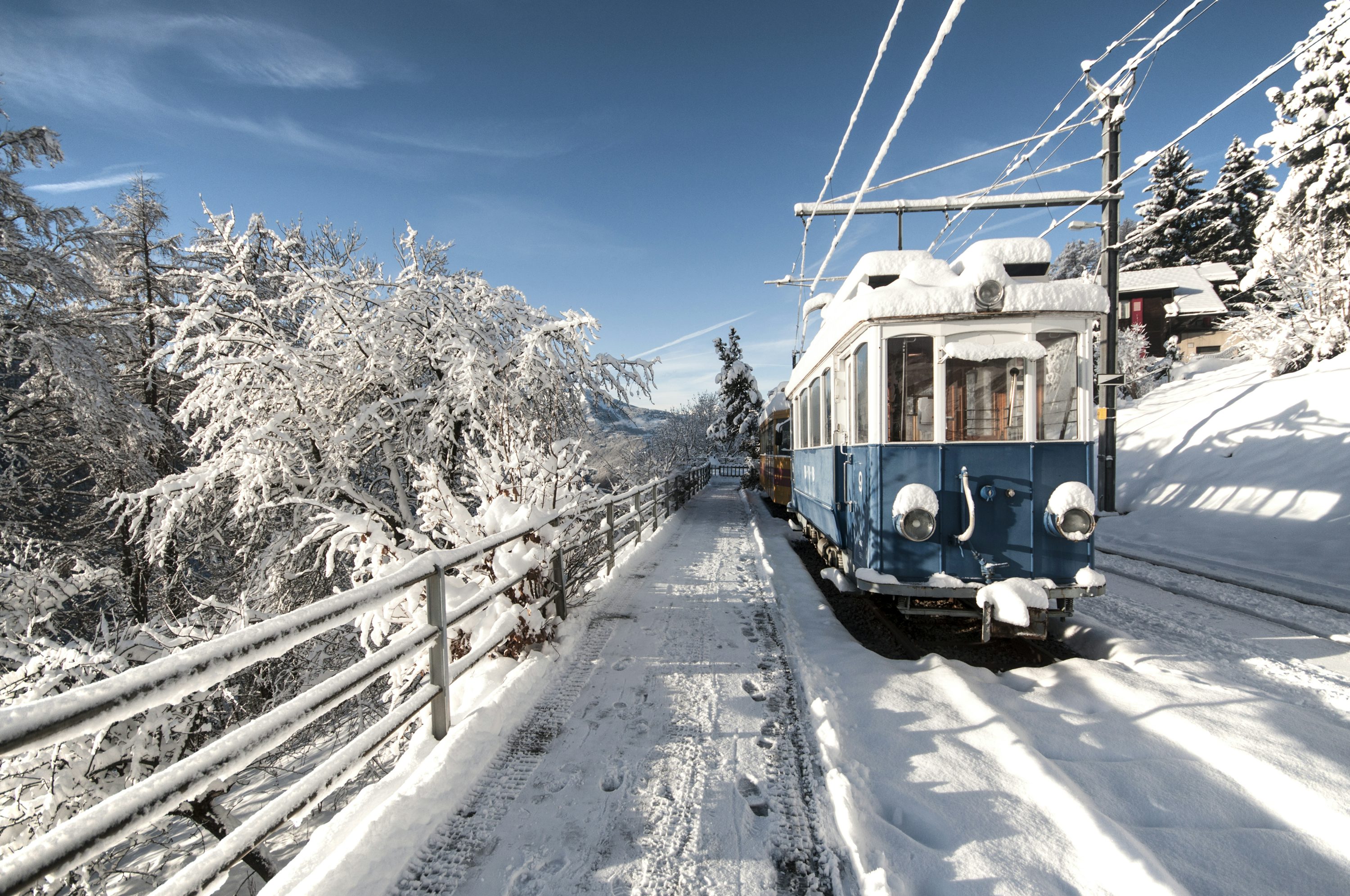 Snow Train Picture. Download Free Image