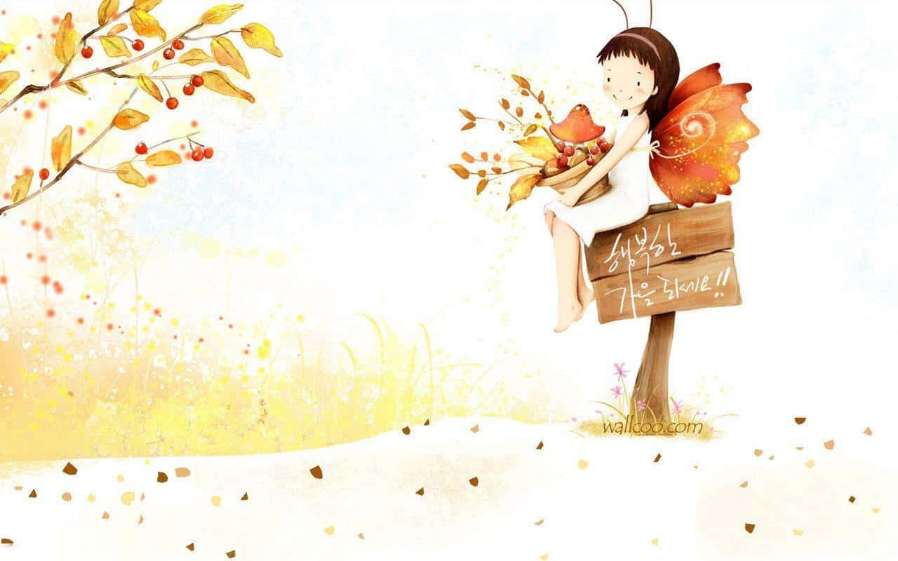 Download Fairy Autumn Cute Pc Inspired Wallpaper