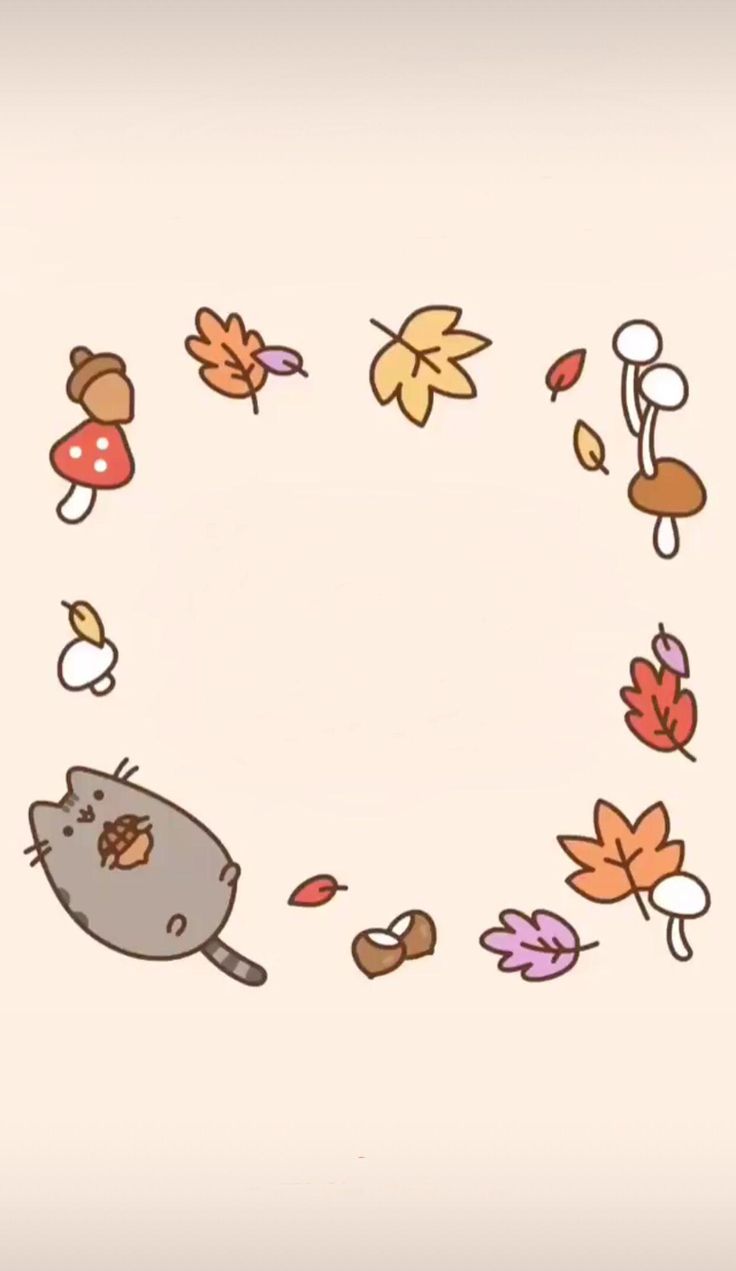 Autumn Pusheen Wallpaper