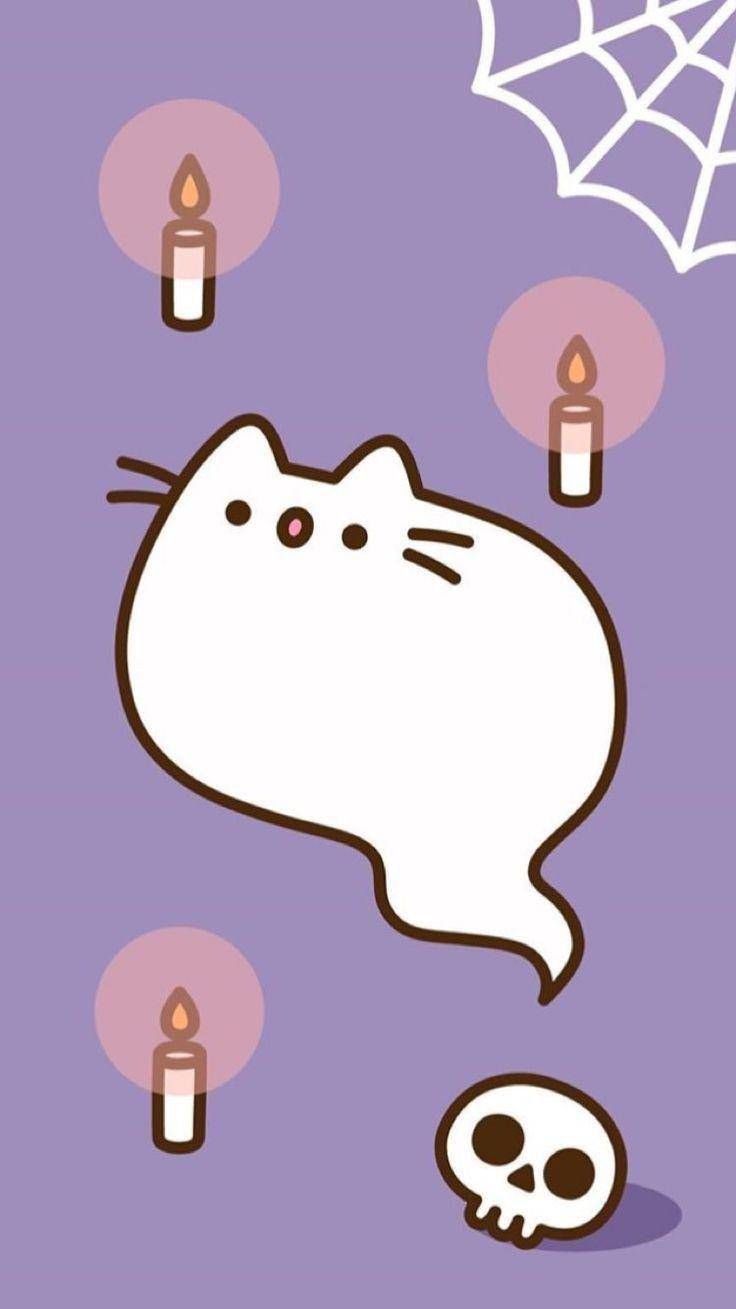 Autumn Pusheen Wallpaper
