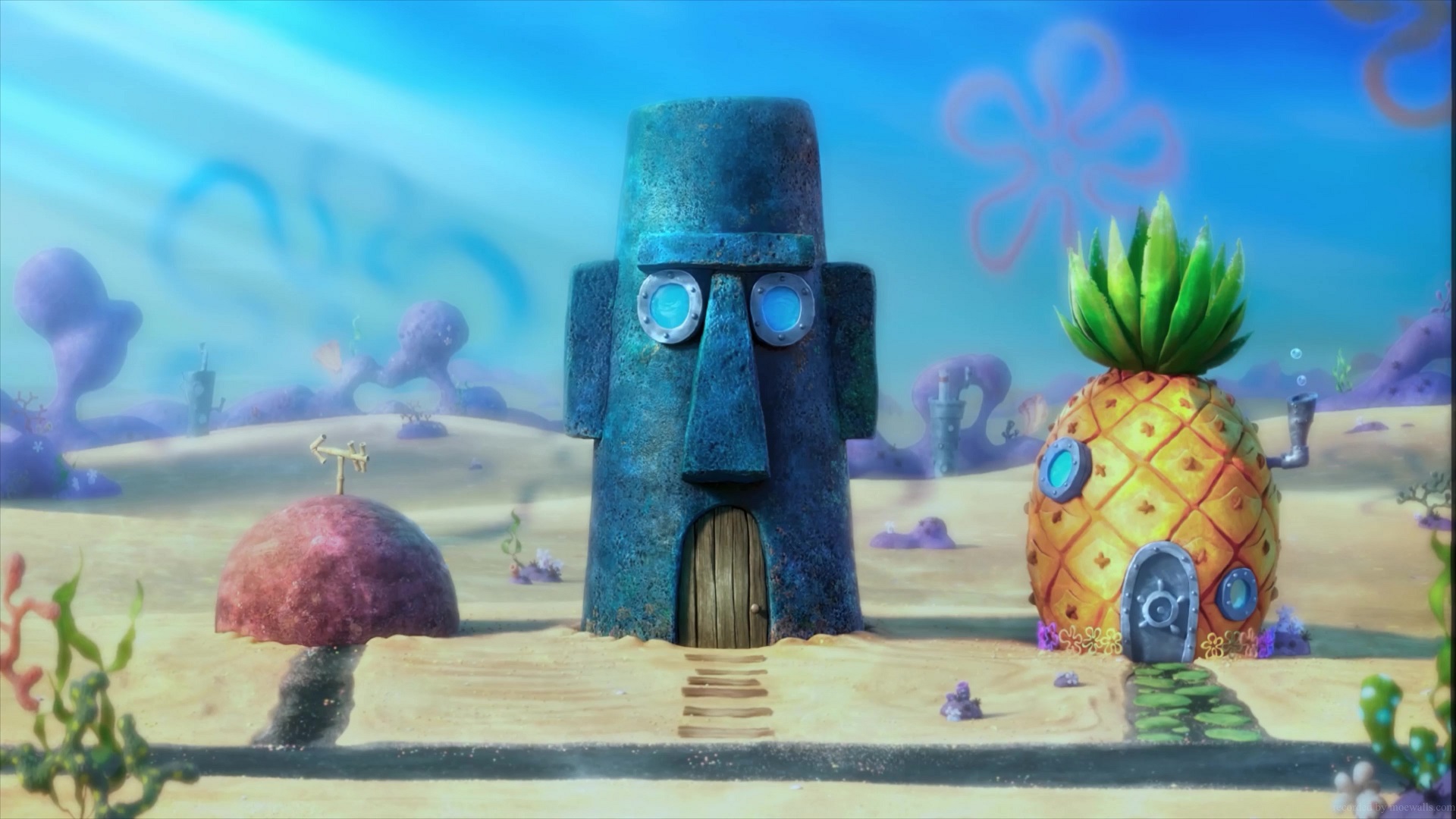 Conch Street SpongeBob SquarePants Live Wallpaper