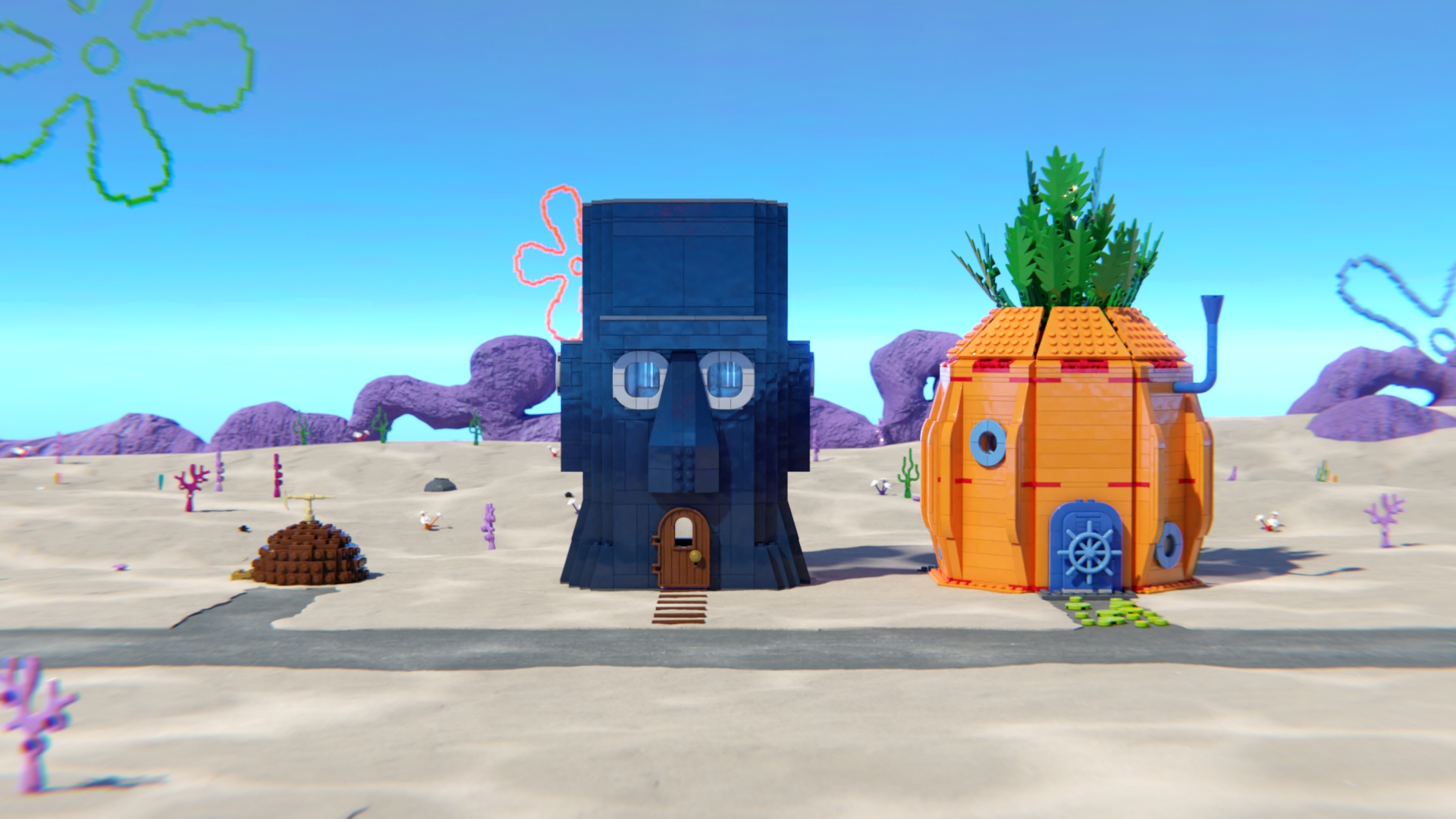 August Renders™, here's a frame from the caustics animation test on #ConchStreet. #Mecabricks #Lego #Spongebob #LegoSpongebob #LegoSBRewritten #SpongebobSquarepants #LegoAnimation #Blender #Blender3D #B3D #Animation Danimation