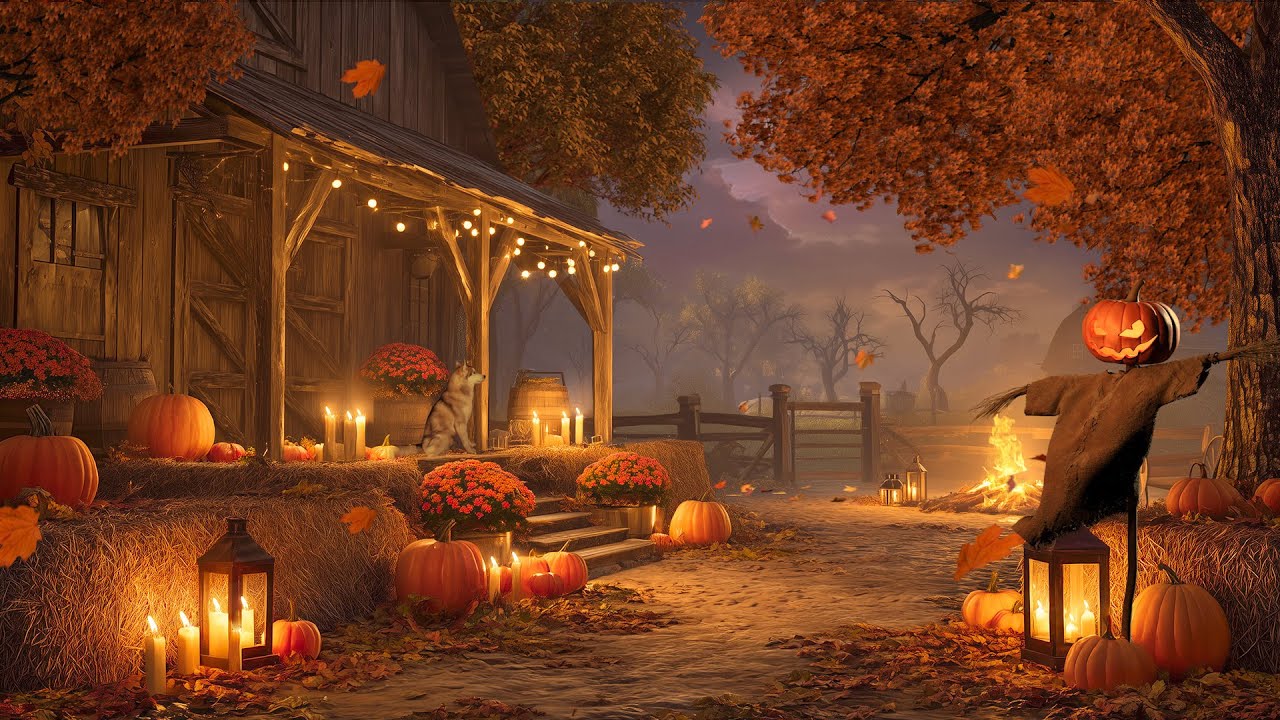Cozy Halloween Night on the Pumpkin Farm
