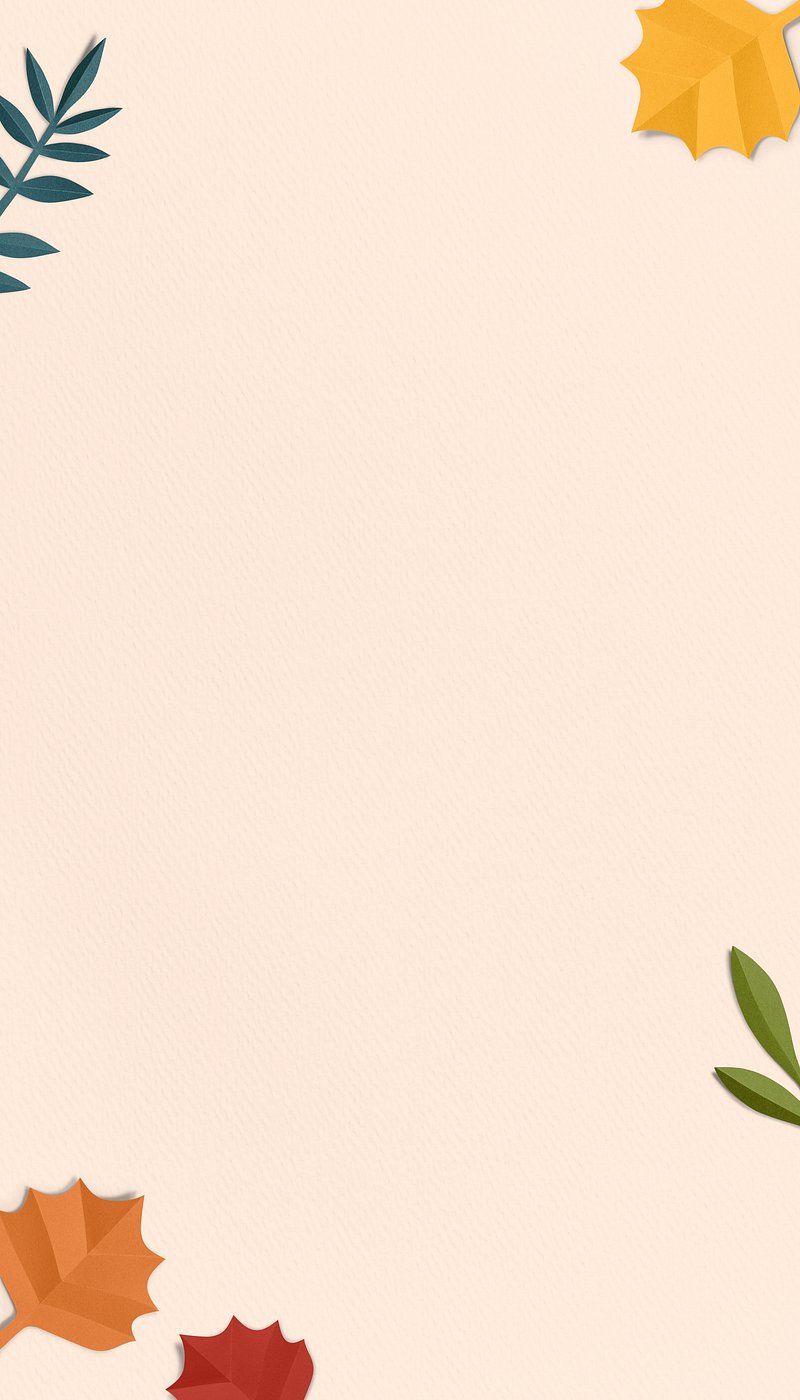 Pastel orange Autumn iPhone wallpaper
