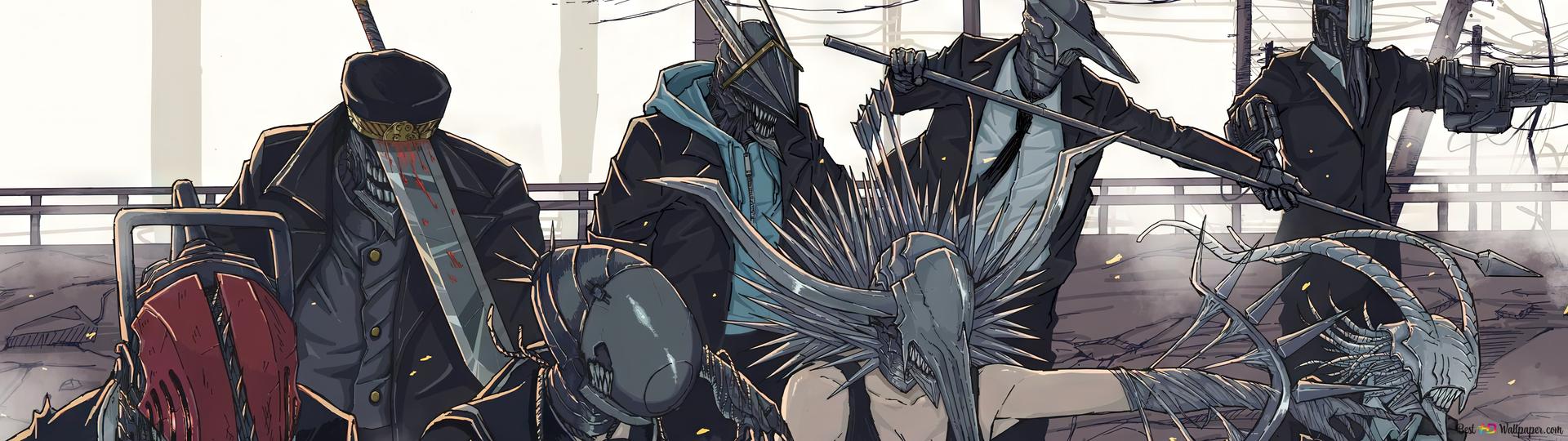 Chainsaw Man All Devil Forms 4K wallpaper download