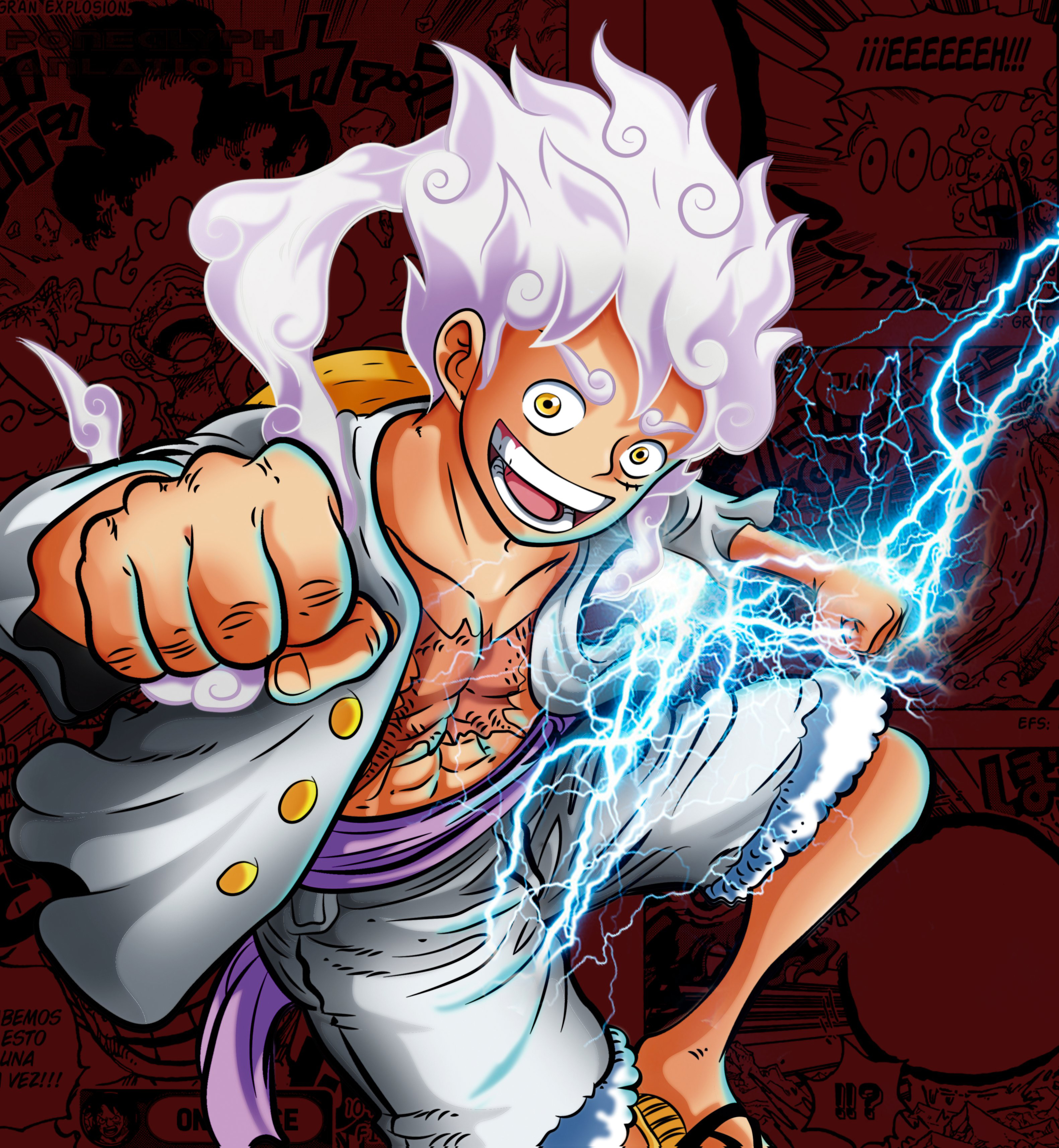 Luffy Gear 5 Wallpaper and Background