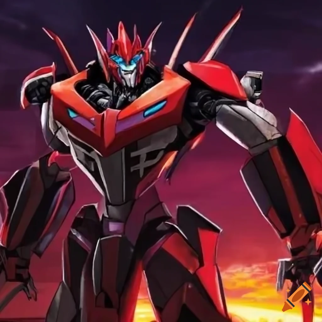 Knockout, a decepticon from the show Transformers Prime on Craiyon