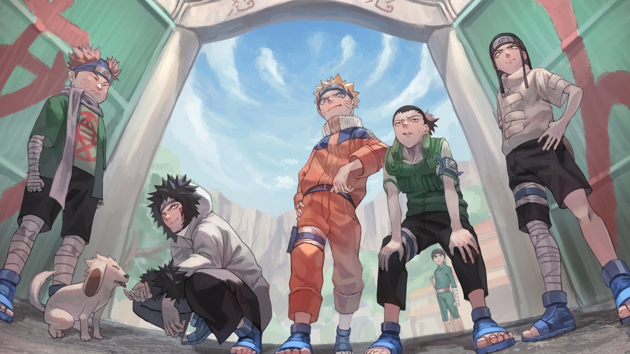 Choji Akimichi Kiba Inuzuka Naruto Uzumaki Neji Hyuga Rock Lee Shikamaru Nara HD Naruto Wallpaper