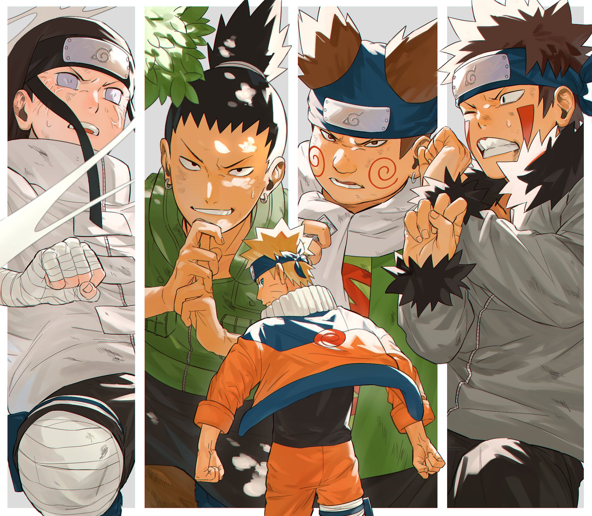 Download Kiba Inuzuka Chōji Akimichi Shikamaru Nara Neji Hyūga Naruto Uzumaki Anime Naruto HD Wallpaper by