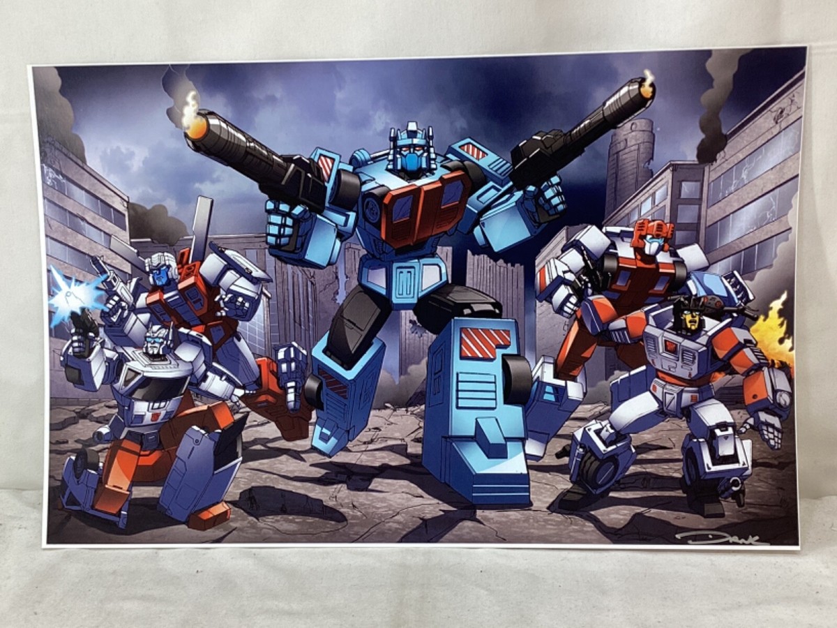 G1 Transformers Autobot Protectobots Team Poster 11x17 Picture City Background