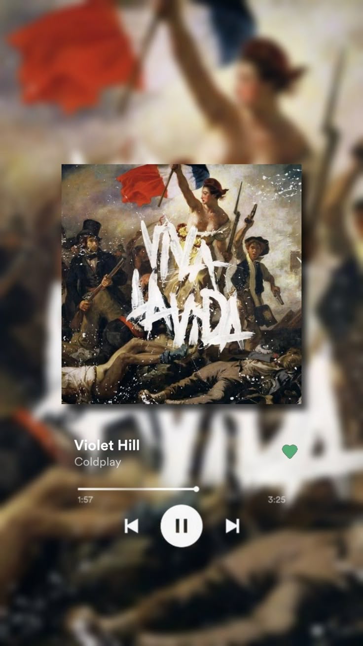Viva La Vida violet hill album art/ wallpaper