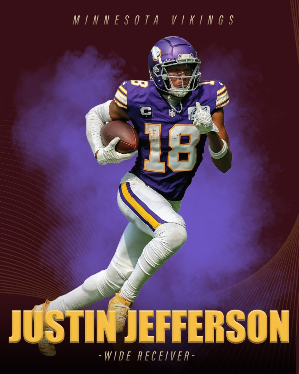 Justin Jefferson 8x10 Quality Photo Minnesota Vikings Fan Man Cave Collection
