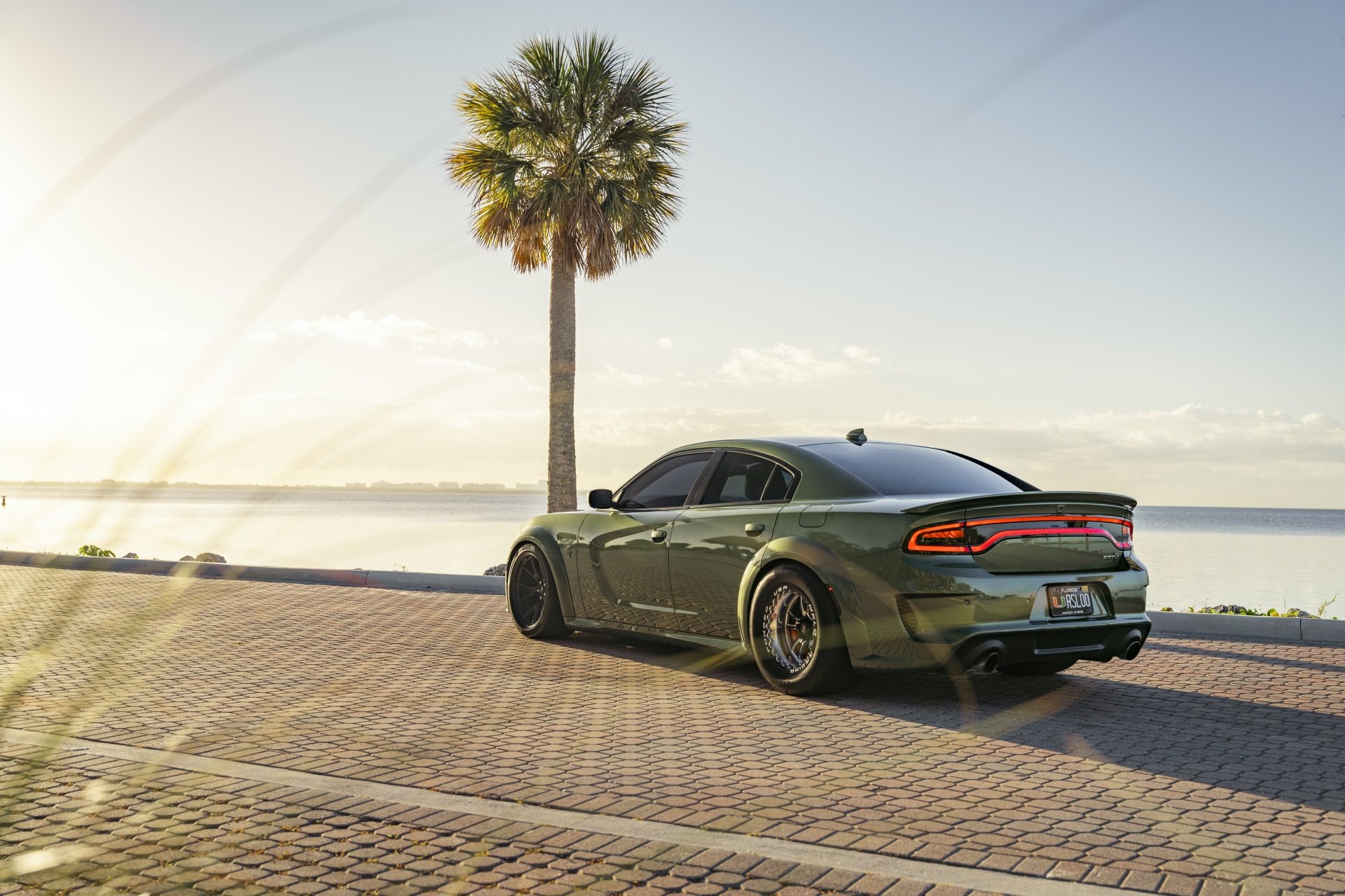 Dodge Charger SRT Hellcat 4K Ultra HD Meets Coastal Serenity