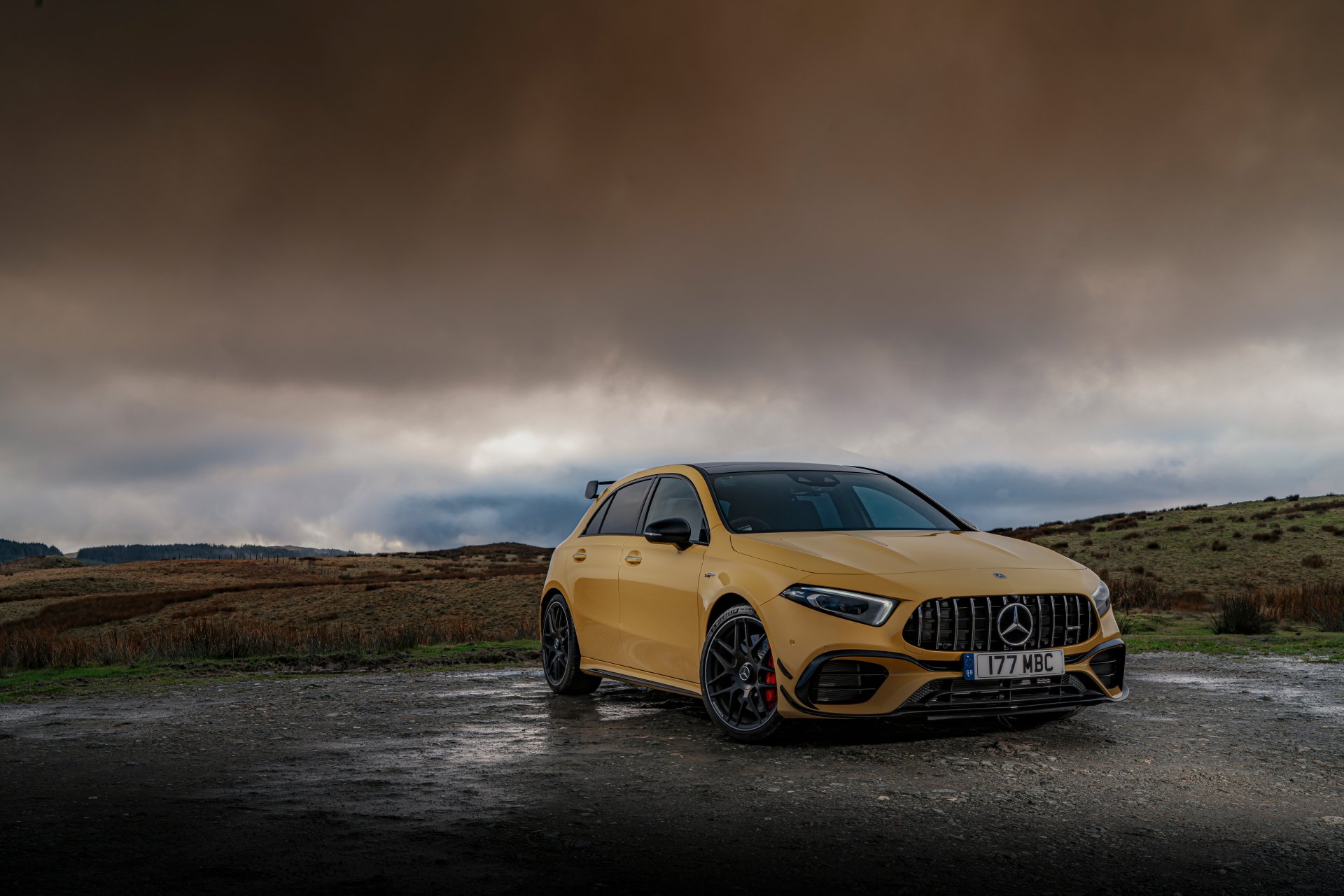 Download Vehicle Mercedes Benz AMG A45 8k Ultra HD Wallpaper